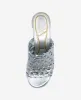 Solara Metallic Leather Woven Heel Sandal sold by Kenneth Cole