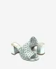 Solara Metallic Leather Woven Heel Sandal sold by Kenneth Cole