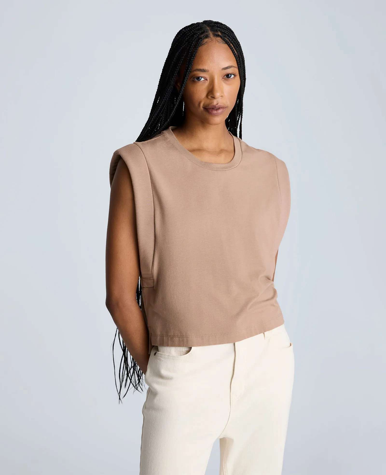 Muscle Tank with High-Low Hem sold by Kenneth Cole