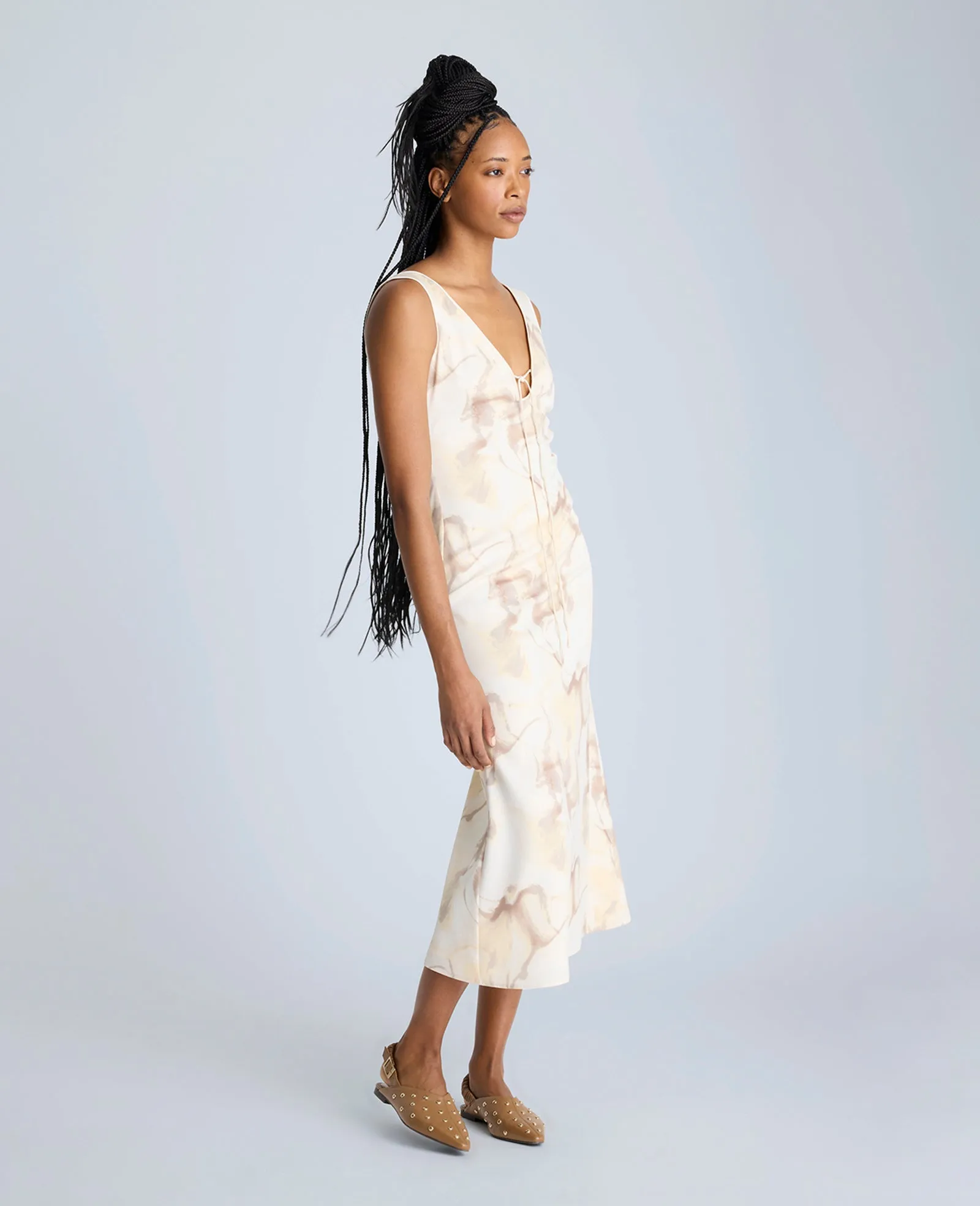 Sleeveless V-Neck Midi Dress sold by Kenneth Cole product image thumbnail 2