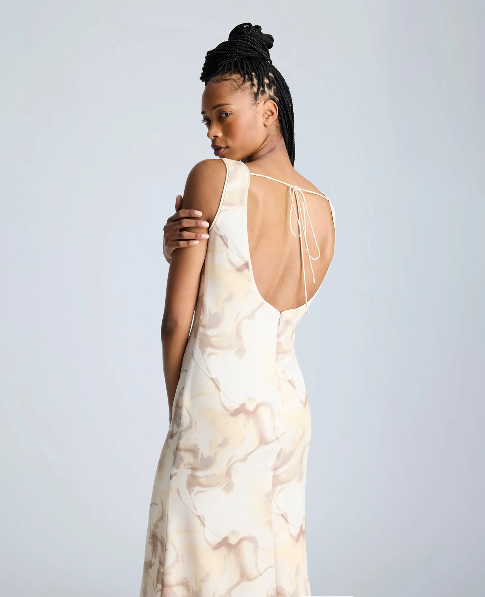 Sleeveless V-Neck Midi Dress sold by Kenneth Cole product image thumbnail 3