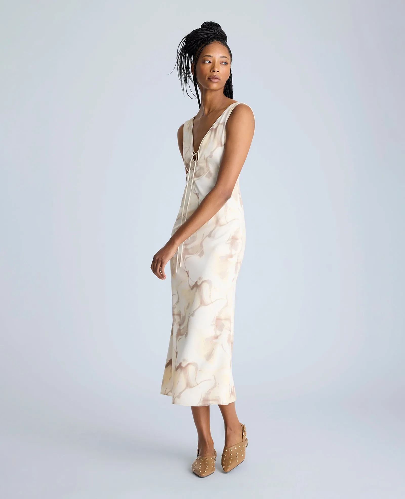 Sleeveless V-Neck Midi Dress sold by Kenneth Cole product image thumbnail 5