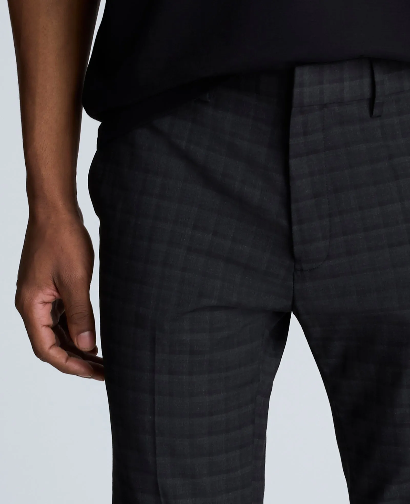 Kenneth Cole Reaction Skinny Fit Shadow Plaid Dress Pant sold by Kenneth Cole product image thumbnail 5
