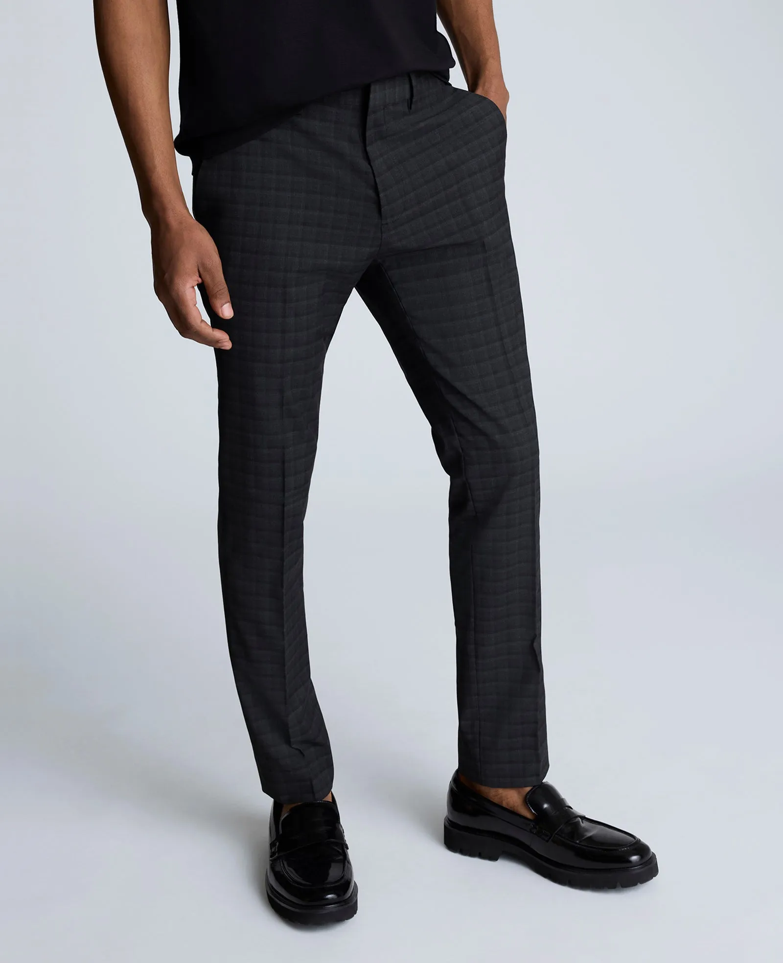 Kenneth Cole Reaction Skinny Fit Shadow Plaid Dress Pant sold by Kenneth Cole