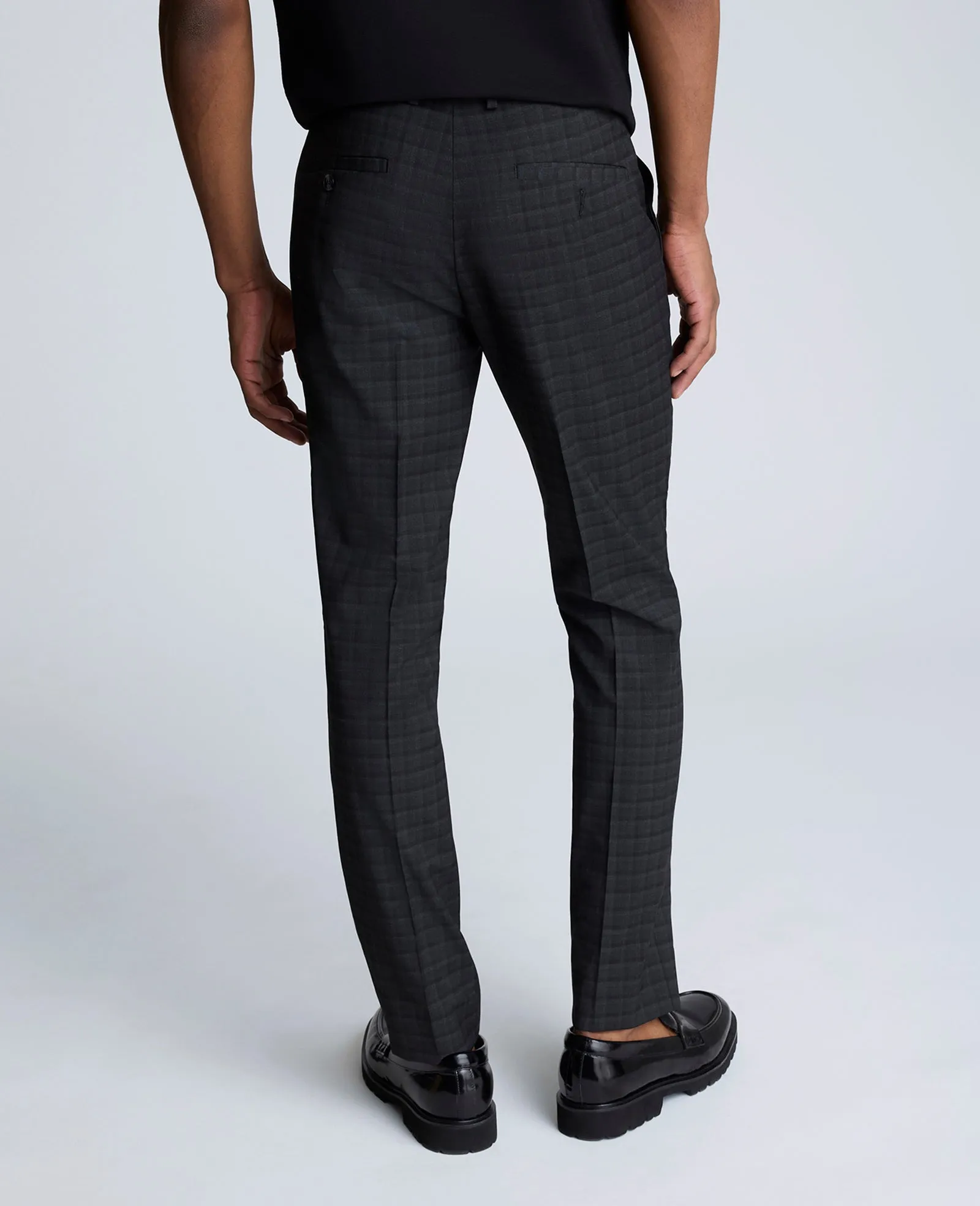 Kenneth Cole Reaction Skinny Fit Shadow Plaid Dress Pant sold by Kenneth Cole product image thumbnail 3