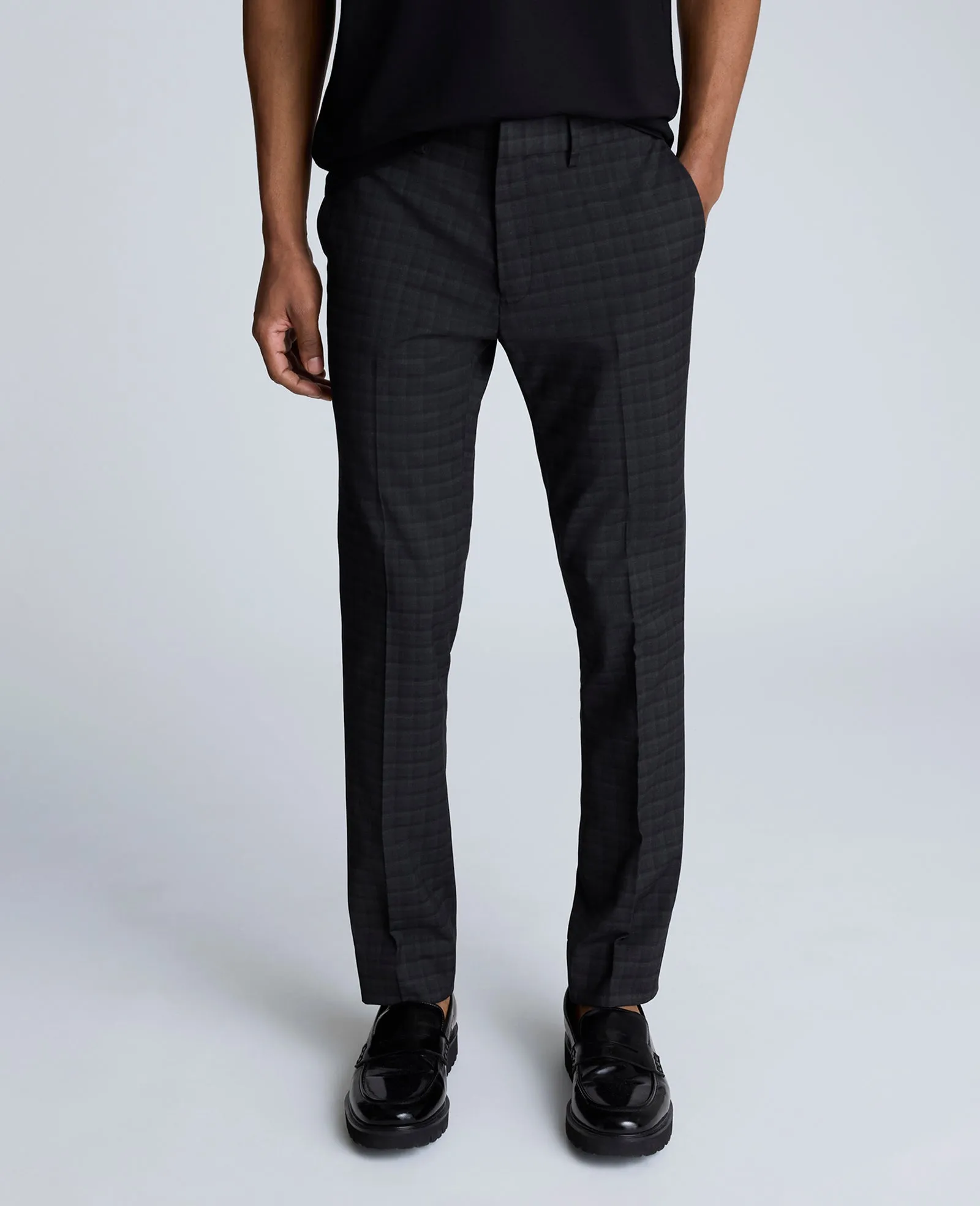 Kenneth Cole Reaction Skinny Fit Shadow Plaid Dress Pant sold by Kenneth Cole product image thumbnail 2