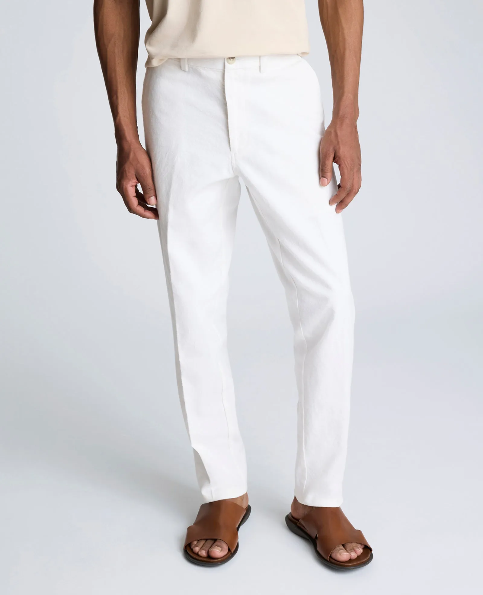 Kenneth Cole Reaction Linen Blend Slim Fit Flat Front Chino Pant sold by Kenneth Cole product image thumbnail 2