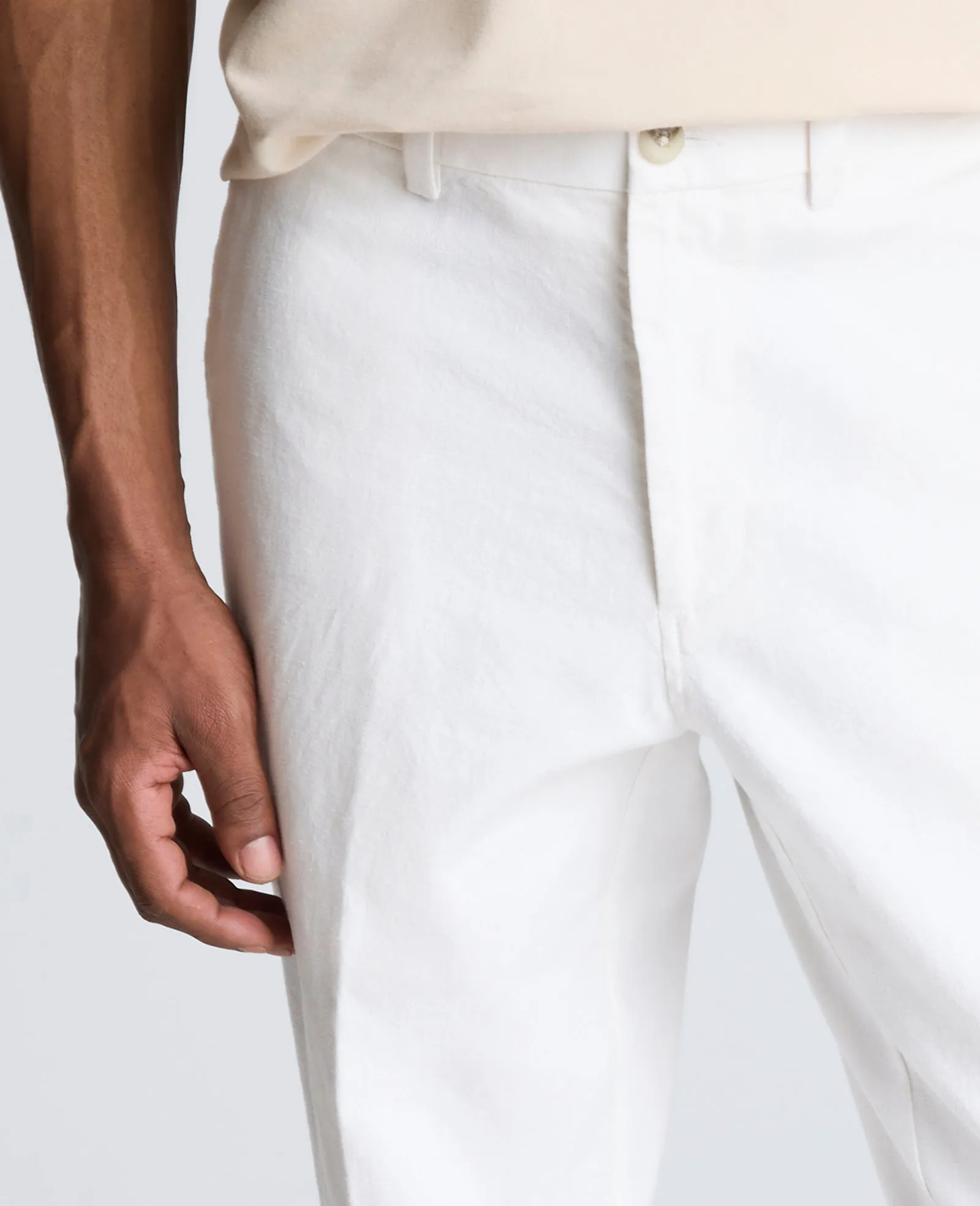 Kenneth Cole Reaction Linen Blend Slim Fit Flat Front Chino Pant sold by Kenneth Cole product image thumbnail 5