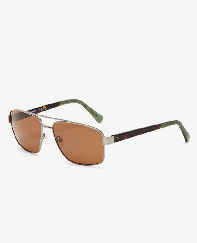 Square Metal Navigator Sunglasses sold by Kenneth Cole