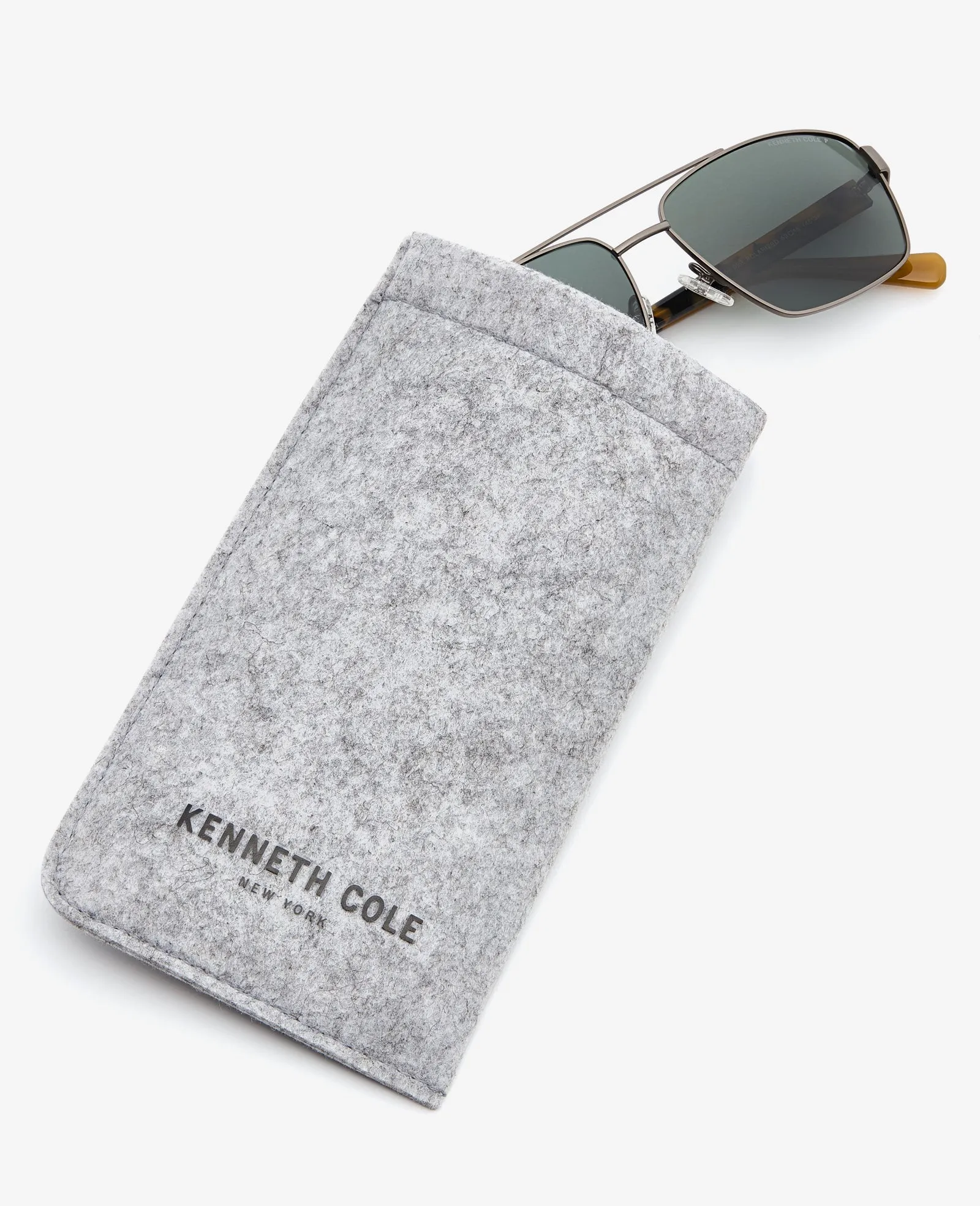 Square Metal Navigator Sunglasses sold by Kenneth Cole product image thumbnail 4
