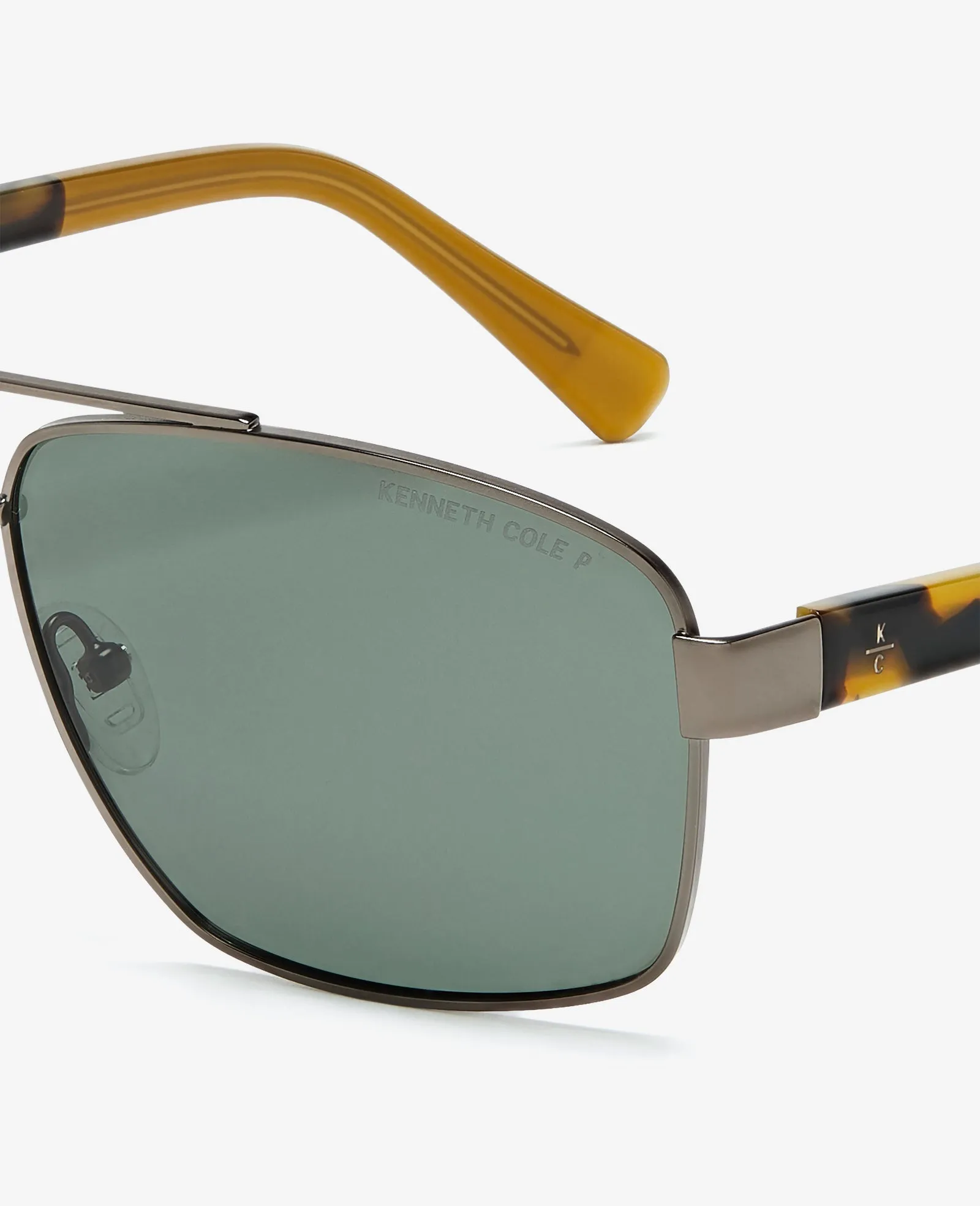 Square Metal Navigator Sunglasses sold by Kenneth Cole product image thumbnail 3