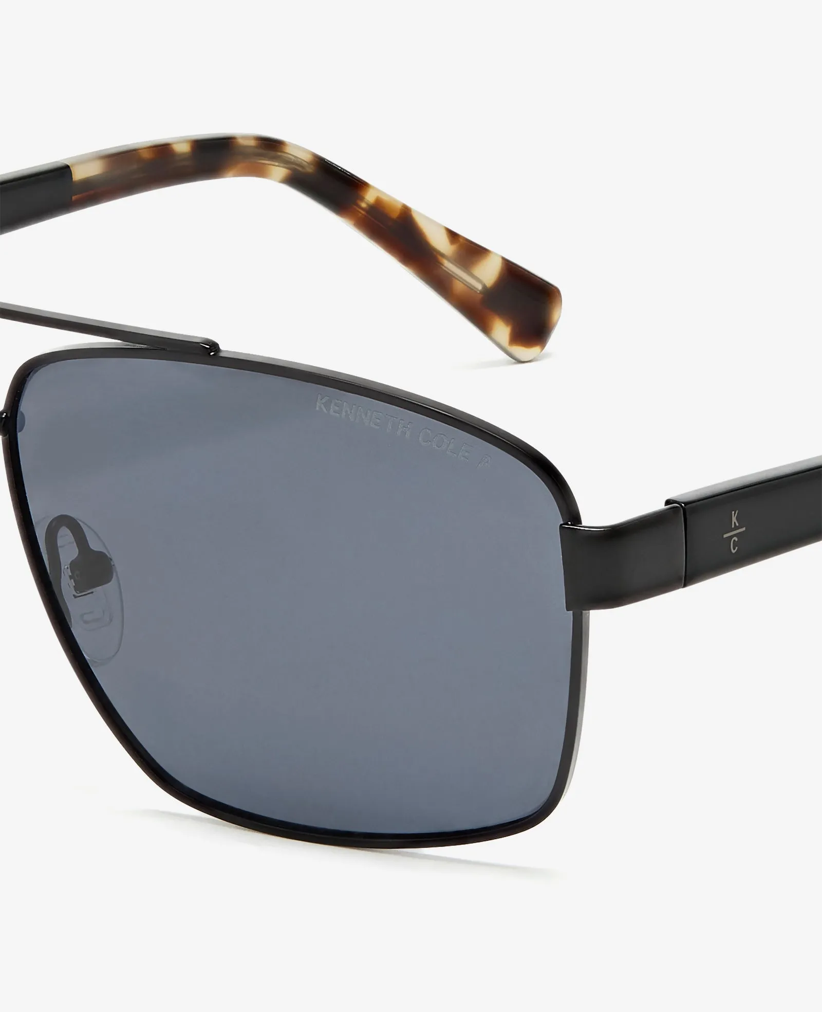 Square Metal Navigator Sunglasses sold by Kenneth Cole product image thumbnail 3