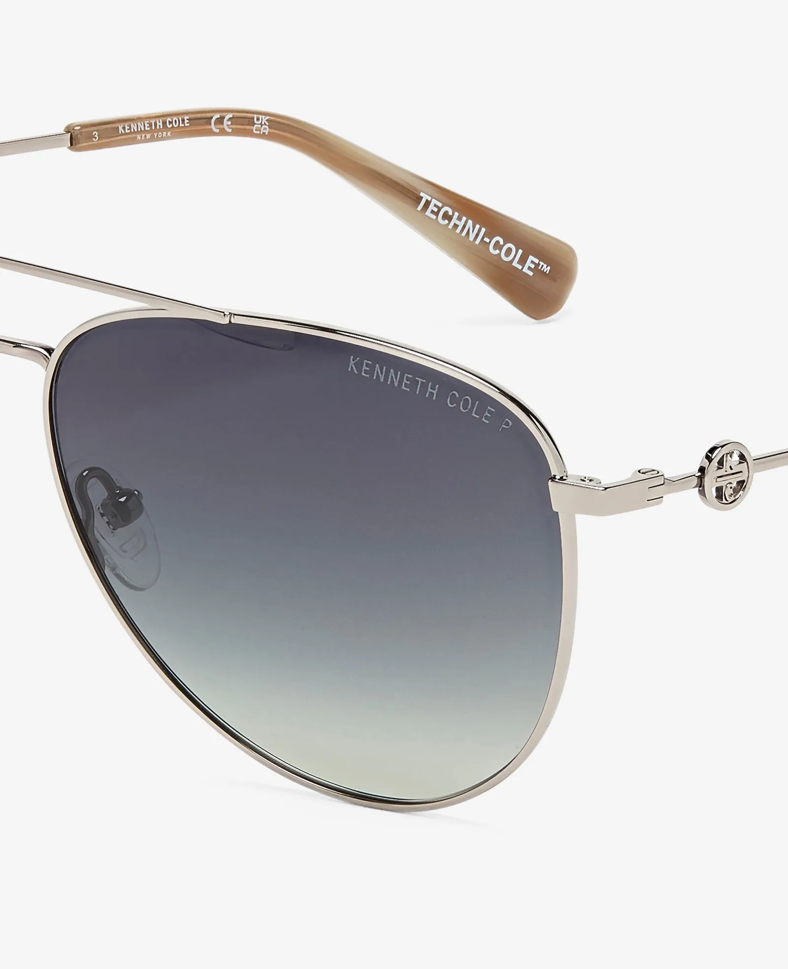 Pilot Titanium Aviator Sunglasses sold by Kenneth Cole product image thumbnail 4