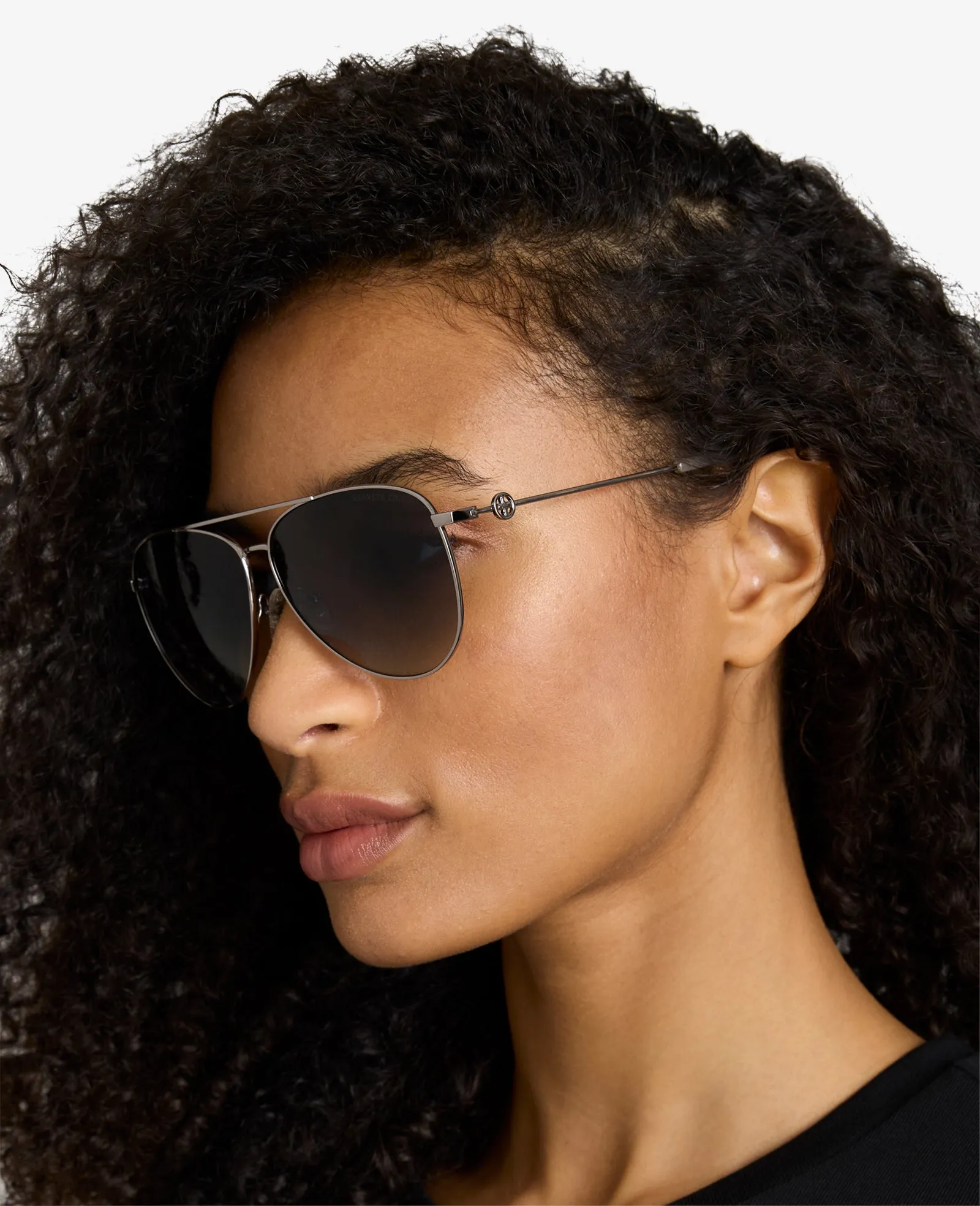 Pilot Titanium Aviator Sunglasses sold by Kenneth Cole product image thumbnail 2