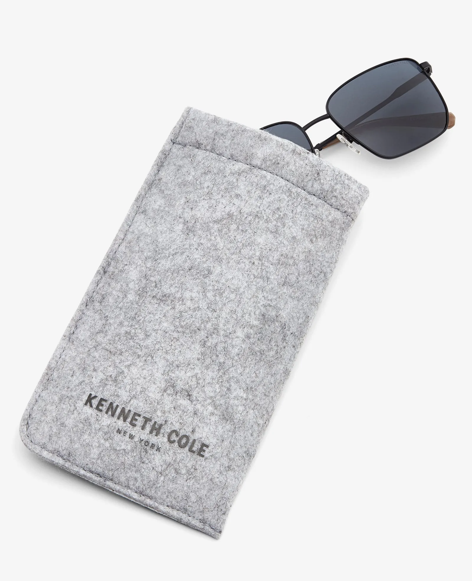 Square Titanium Sunglasses sold by Kenneth Cole product image thumbnail 4