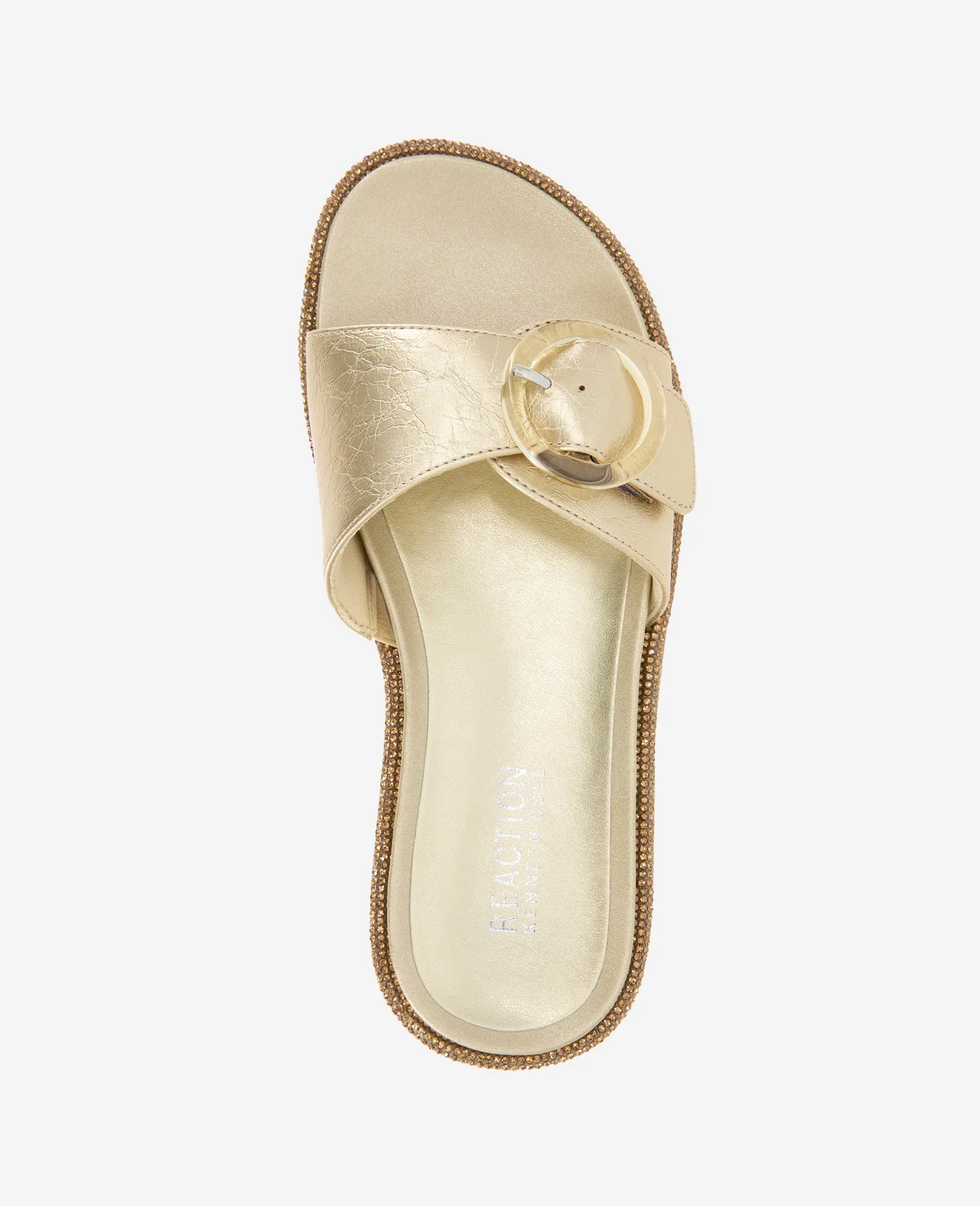 REACTION - Syrena Metallic Buckle Slide Sandal sold by Kenneth Cole product image thumbnail 3