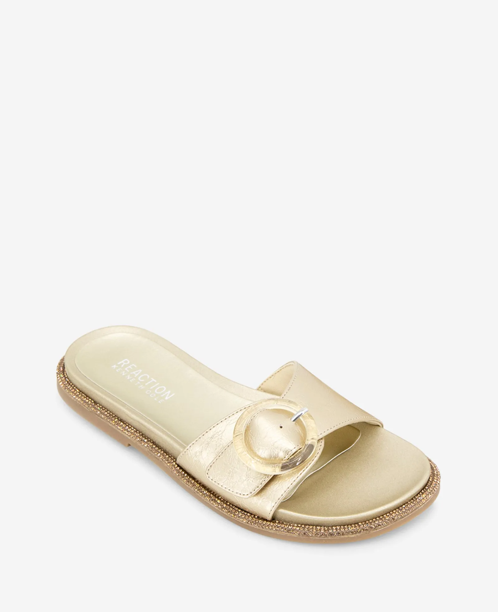 REACTION - Syrena Metallic Buckle Slide Sandal sold by Kenneth Cole product image thumbnail 4