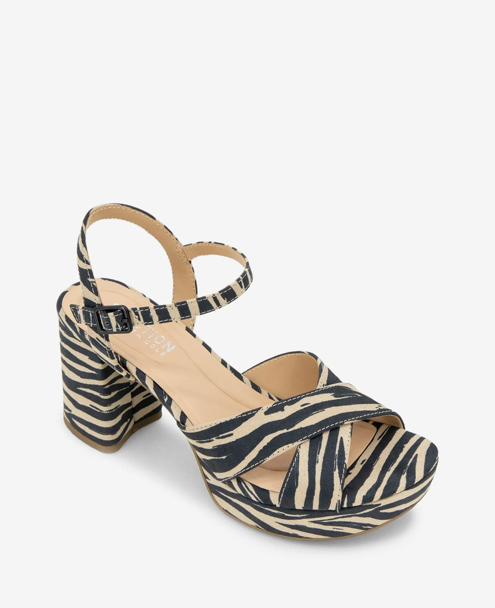 REACTION - Reeva Platform Zebra Print Sandal sold by Kenneth Cole product image thumbnail 4