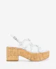 REACTION - Essa Metallic Cork Platform Sandal sold by Kenneth Cole
