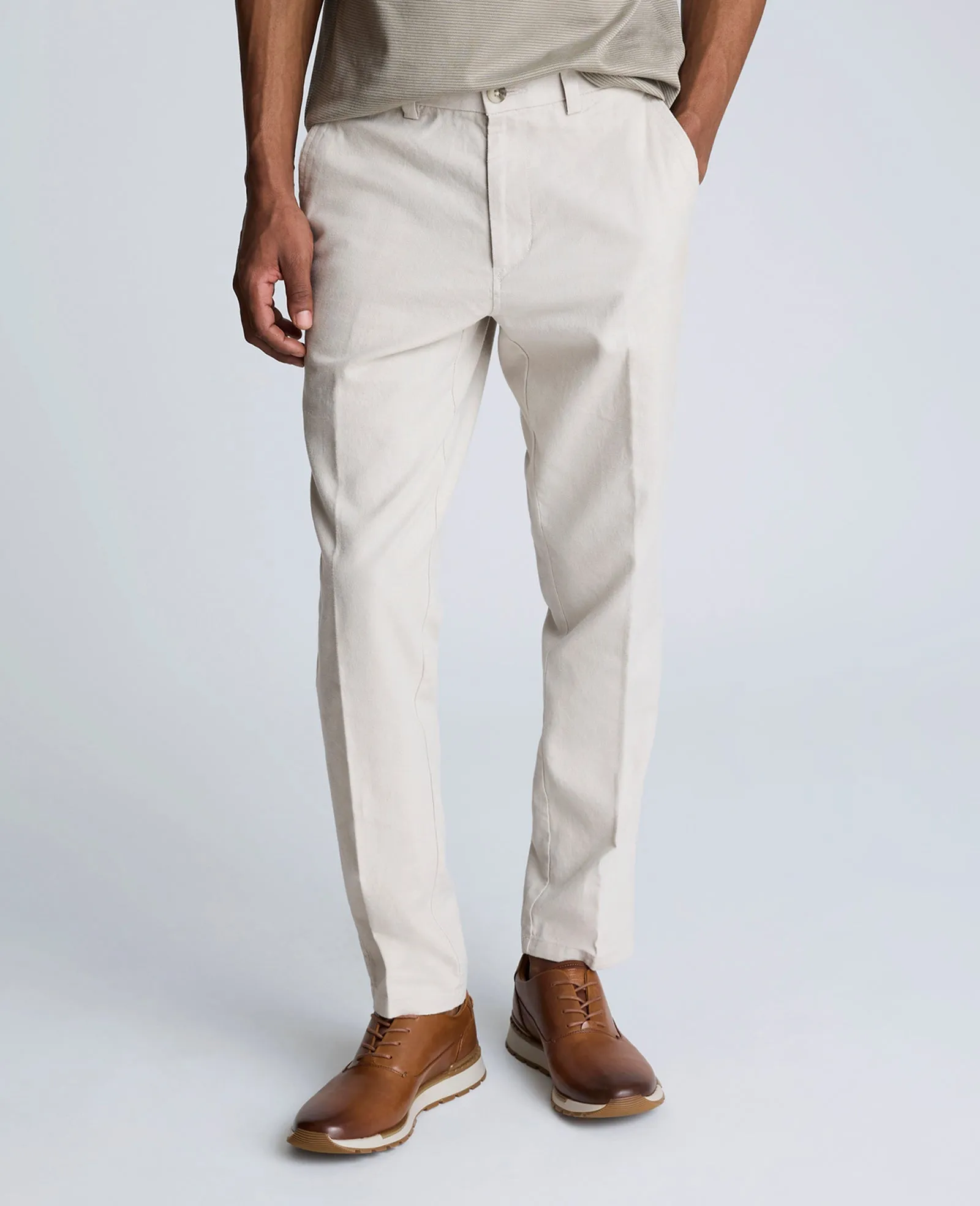Linen Blend Slim Fit Flat Front Chino Pant sold by Kenneth Cole