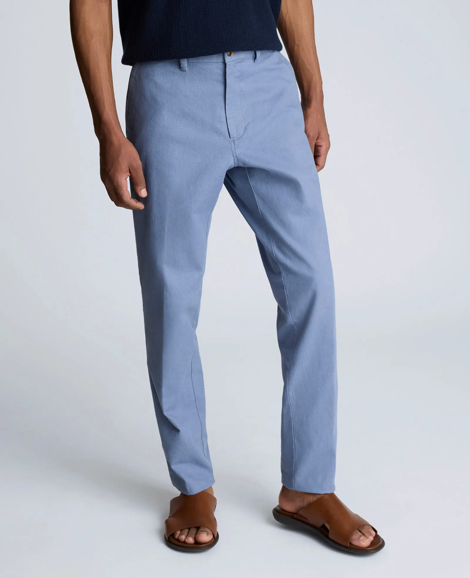 Linen Blend Slim Fit Flat Front Chino Pant sold by Kenneth Cole