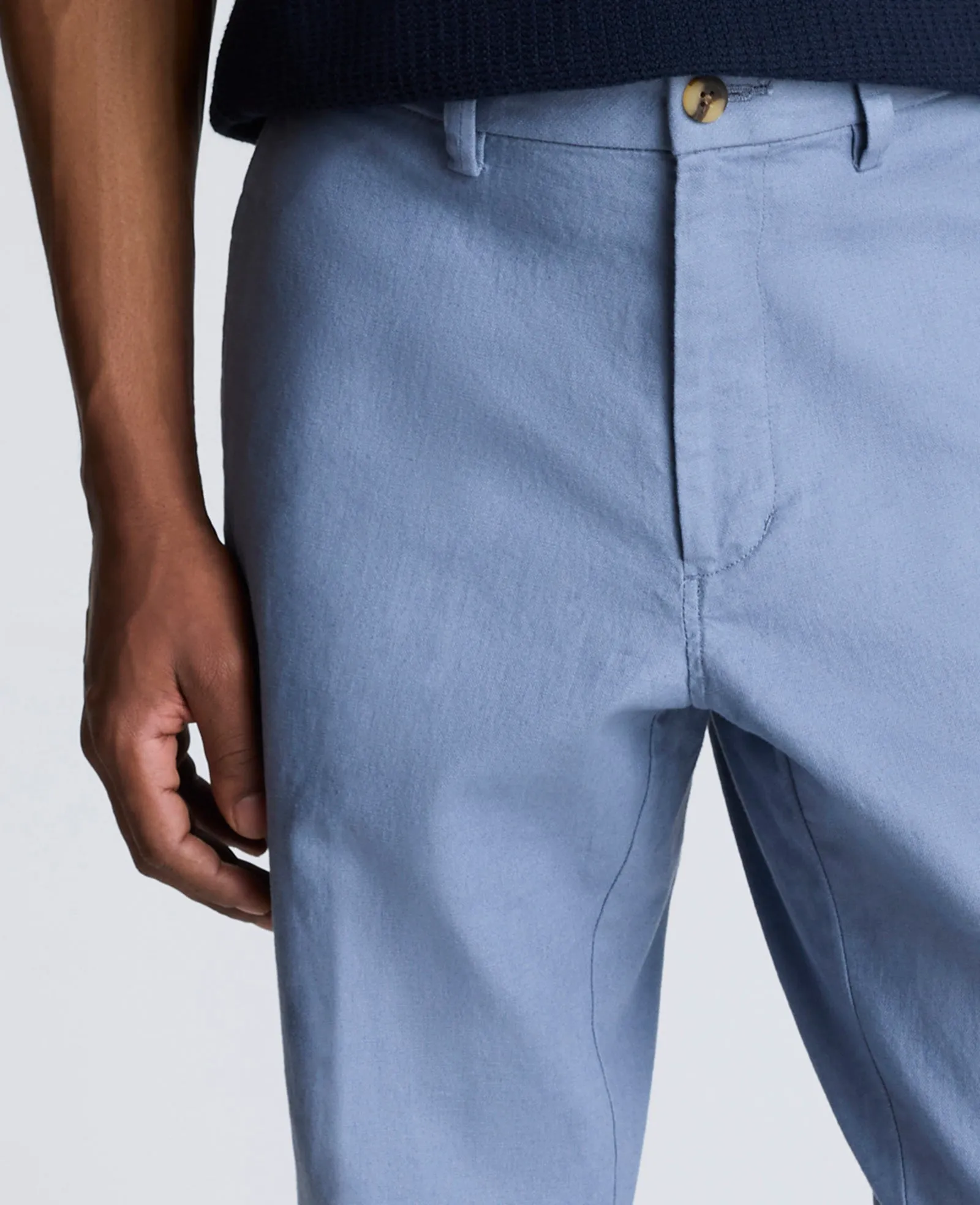 Linen Blend Slim Fit Flat Front Chino Pant sold by Kenneth Cole product image thumbnail 5