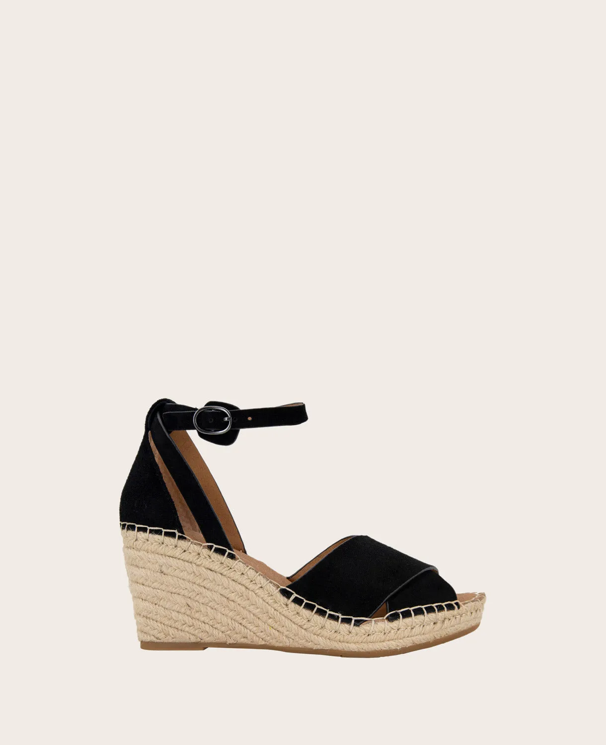 GENTLE SOULS - Charli Suede X-Band Espadrille Wedge Sandal sold by Kenneth Cole