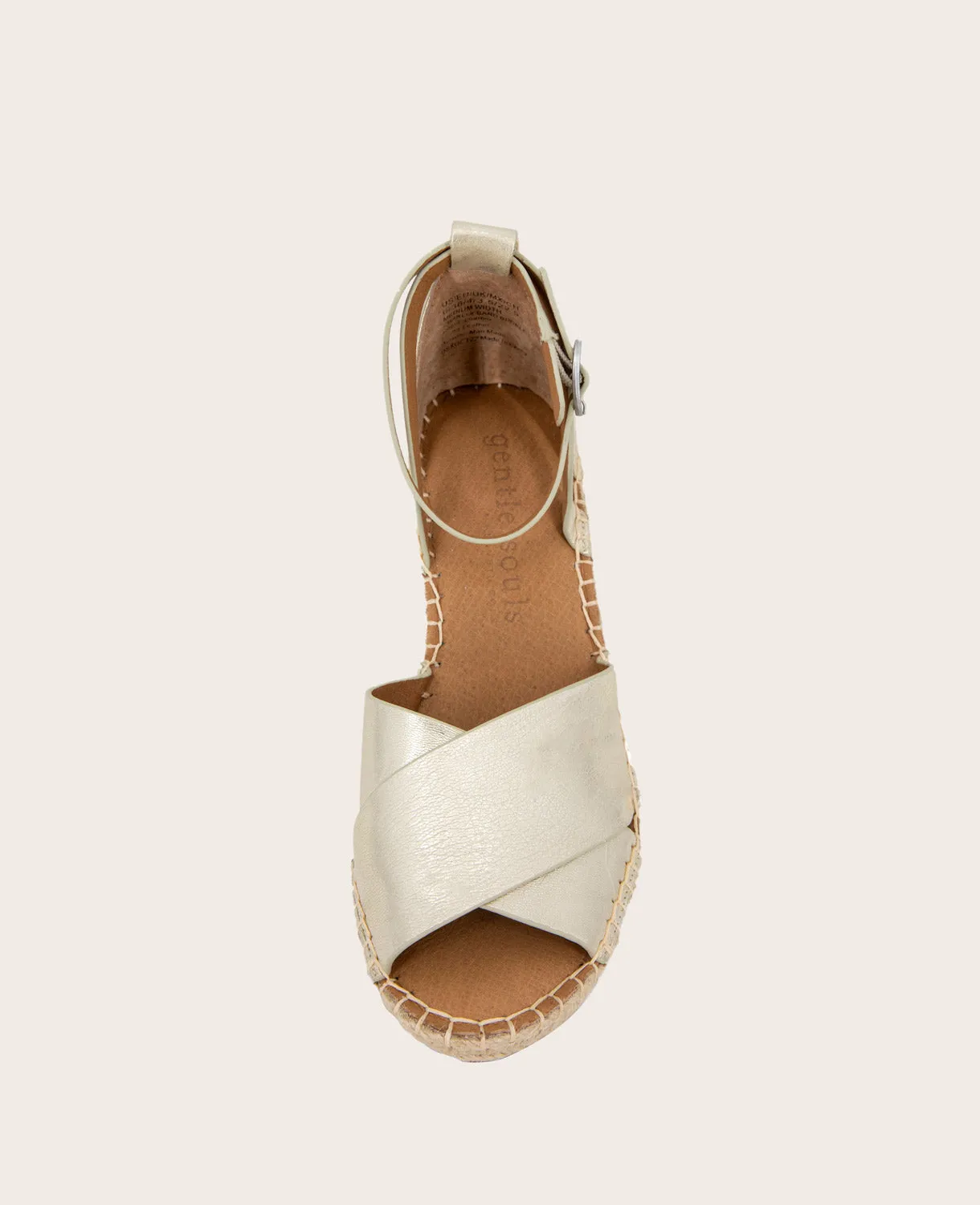 GENTLE SOULS - Charli Suede X-Band Espadrille Wedge Sandal sold by Kenneth Cole product image thumbnail 4