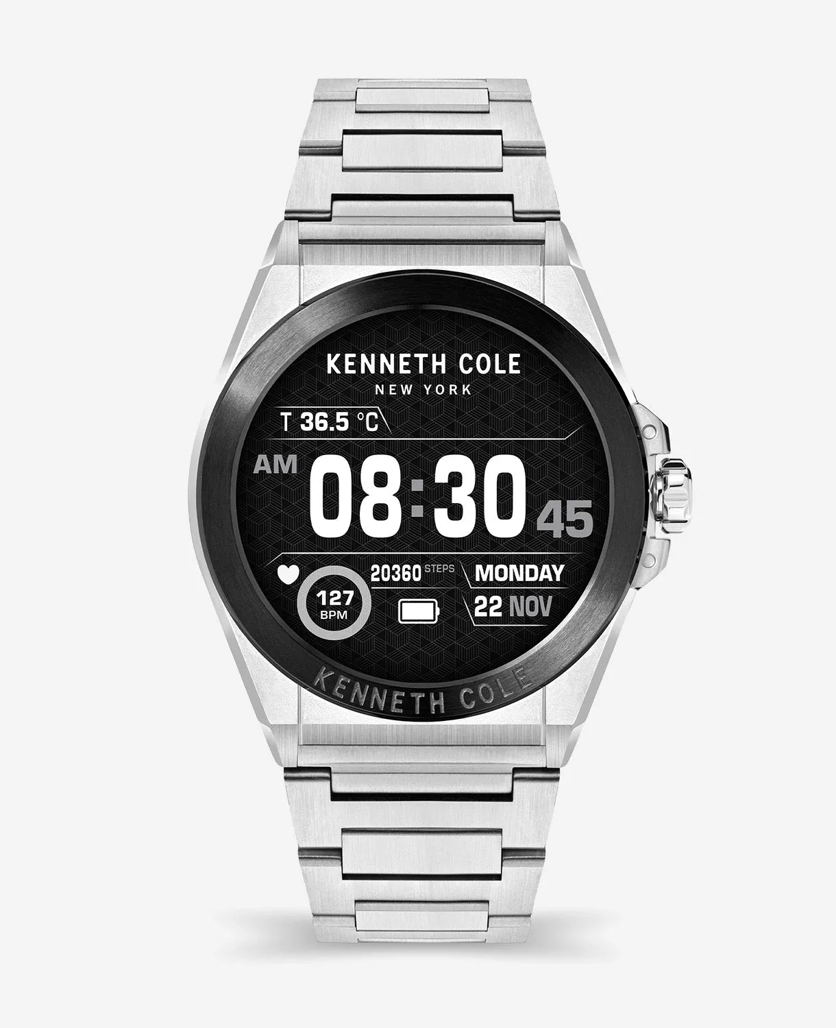 The Wellness Smartwatch 2.0 with Stainless Steel Bracelet sold by Kenneth Cole