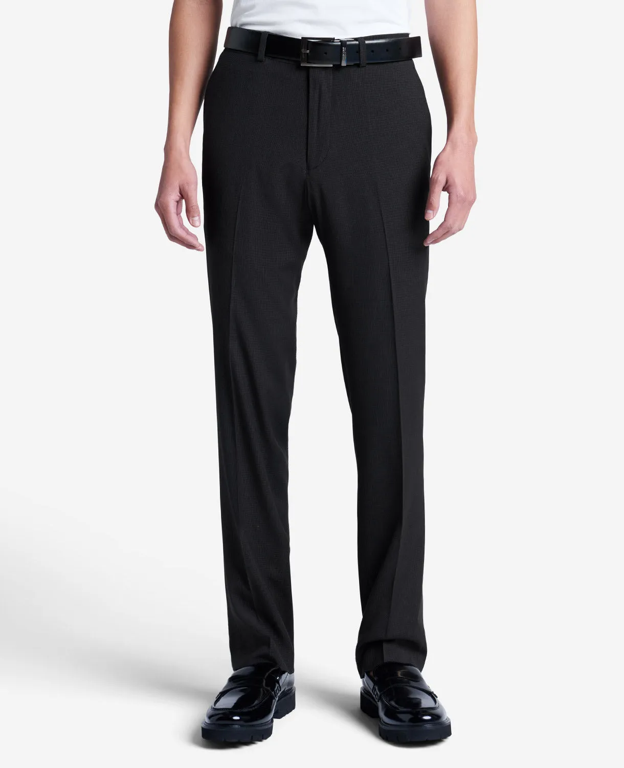 Stretch Mini Grid Slim-Fit TECHNI-COLE Dress Pant sold by Kenneth Cole product image thumbnail 4