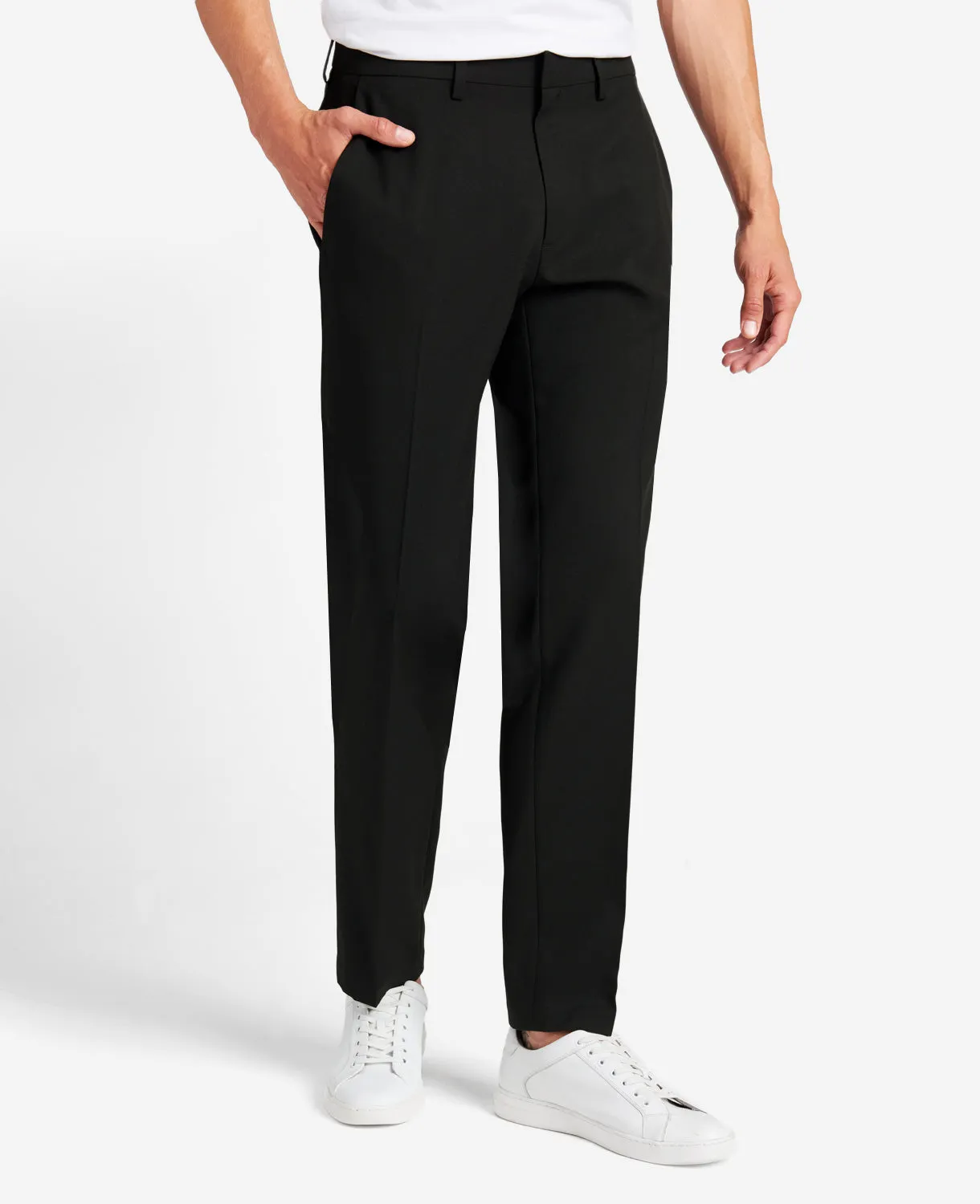 Modern-Fit Micro Check Stretch Trouser sold by Kenneth Cole product image thumbnail 4