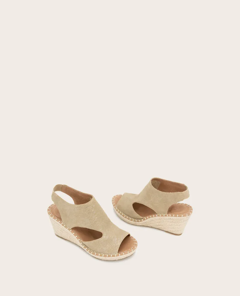 GENTLE SOULS - Cody Metallic Suede Espadrille Wedge sold by Kenneth Cole product image thumbnail 2