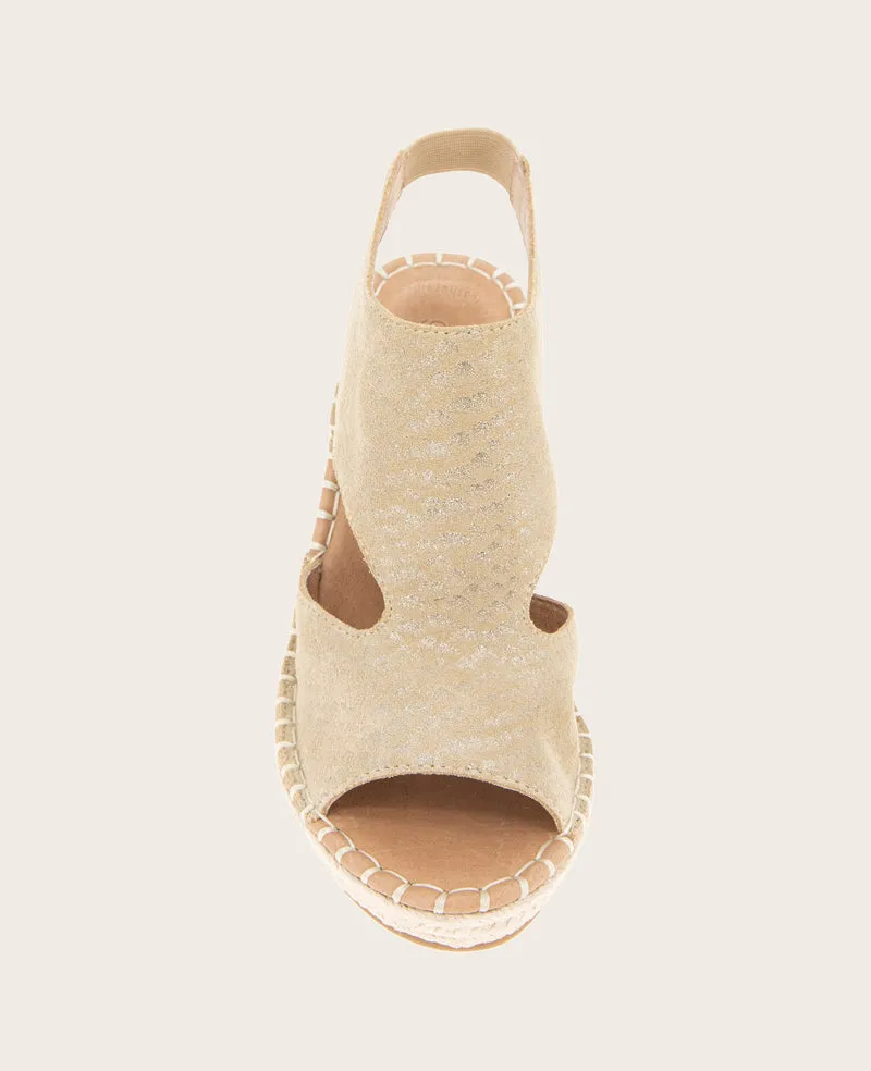 GENTLE SOULS - Cody Metallic Suede Espadrille Wedge sold by Kenneth Cole product image thumbnail 5