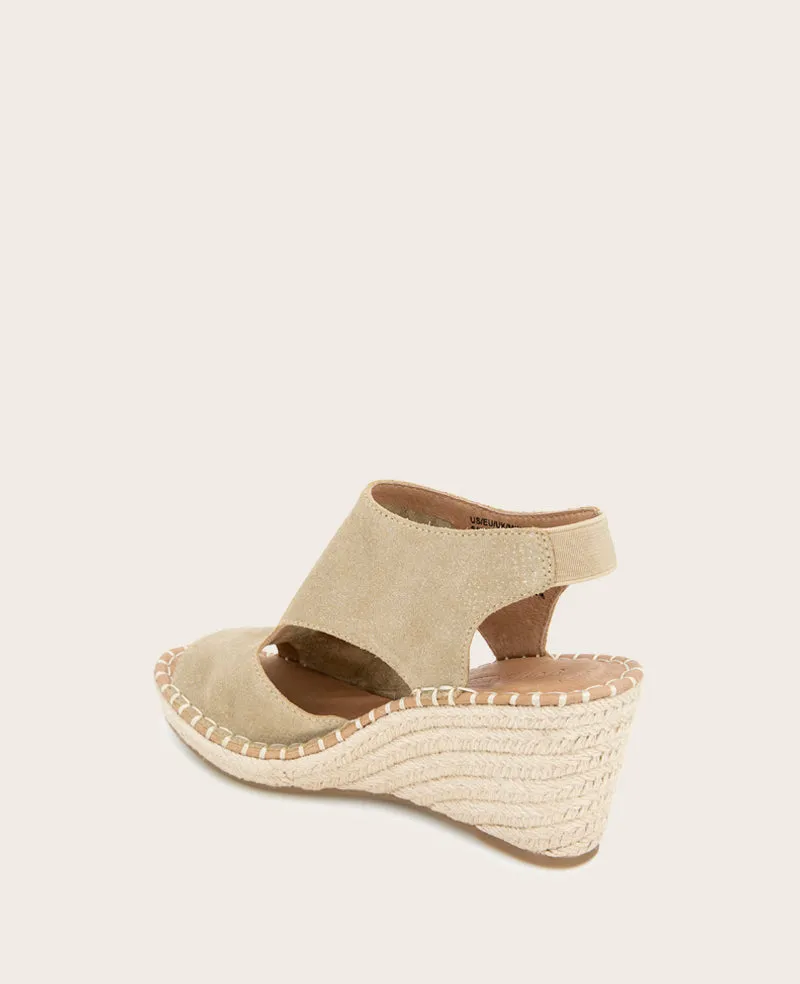 GENTLE SOULS - Cody Metallic Suede Espadrille Wedge sold by Kenneth Cole product image thumbnail 4