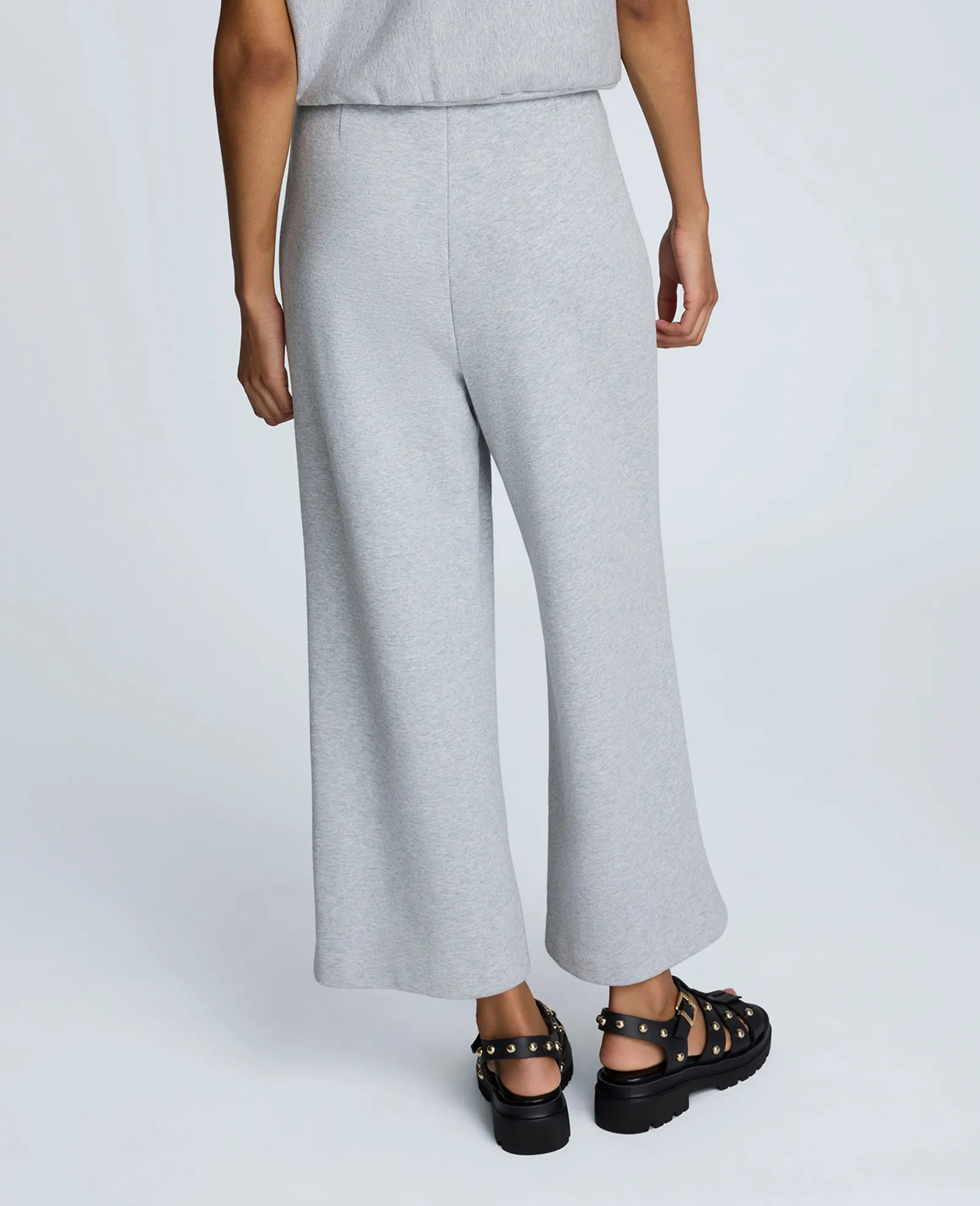 French Terry Pull Wide Leg Crop Pant sold by Kenneth Cole product image thumbnail 3