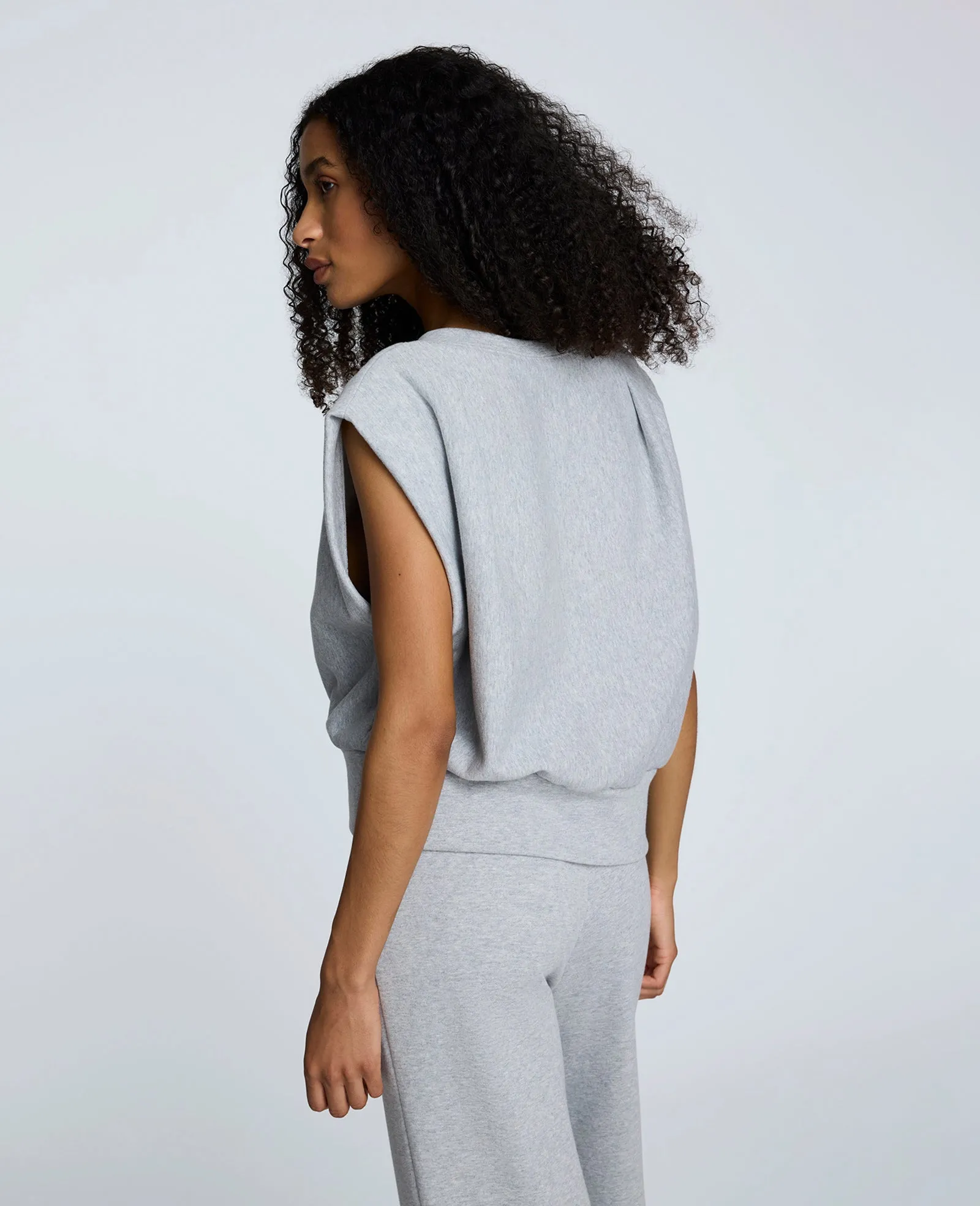 French Terry Shoulder Pleated Tank sold by Kenneth Cole product image thumbnail 5