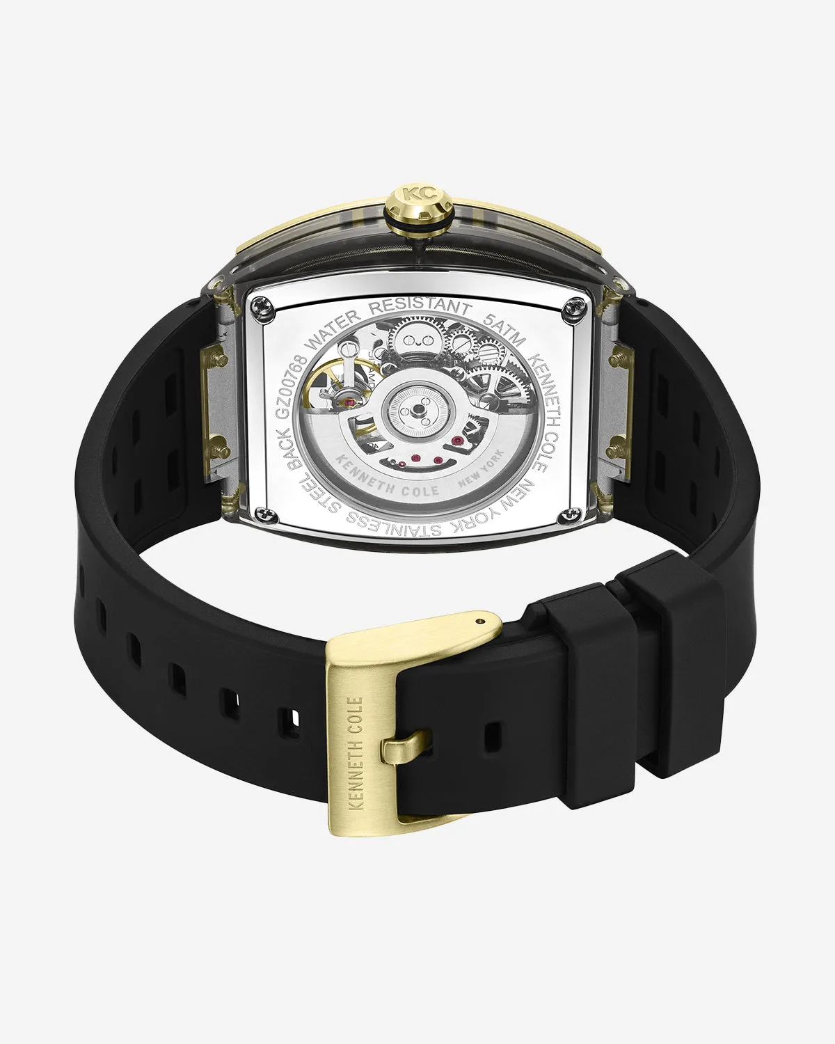 Skeleton Automatic Silicone Watch sold by Kenneth Cole product image thumbnail 3