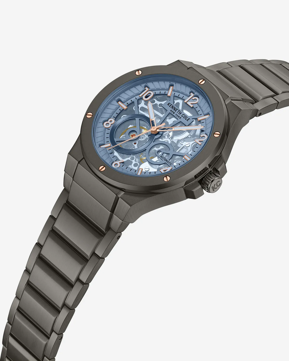 Skeleton Automatic Tinged Glass Bracelet Watch sold by Kenneth Cole product image thumbnail 2