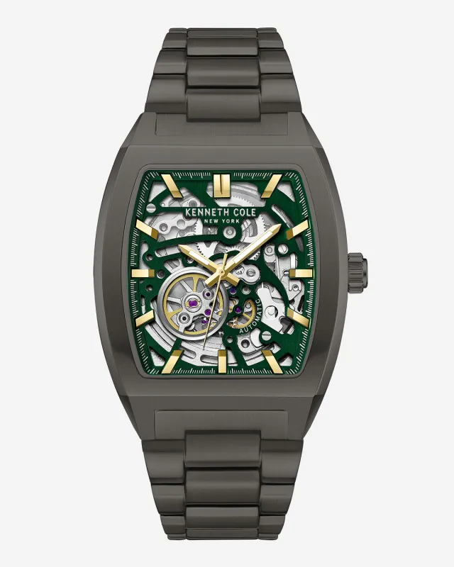 Skeleton Curved Automatic Bracelet Watch sold by Kenneth Cole