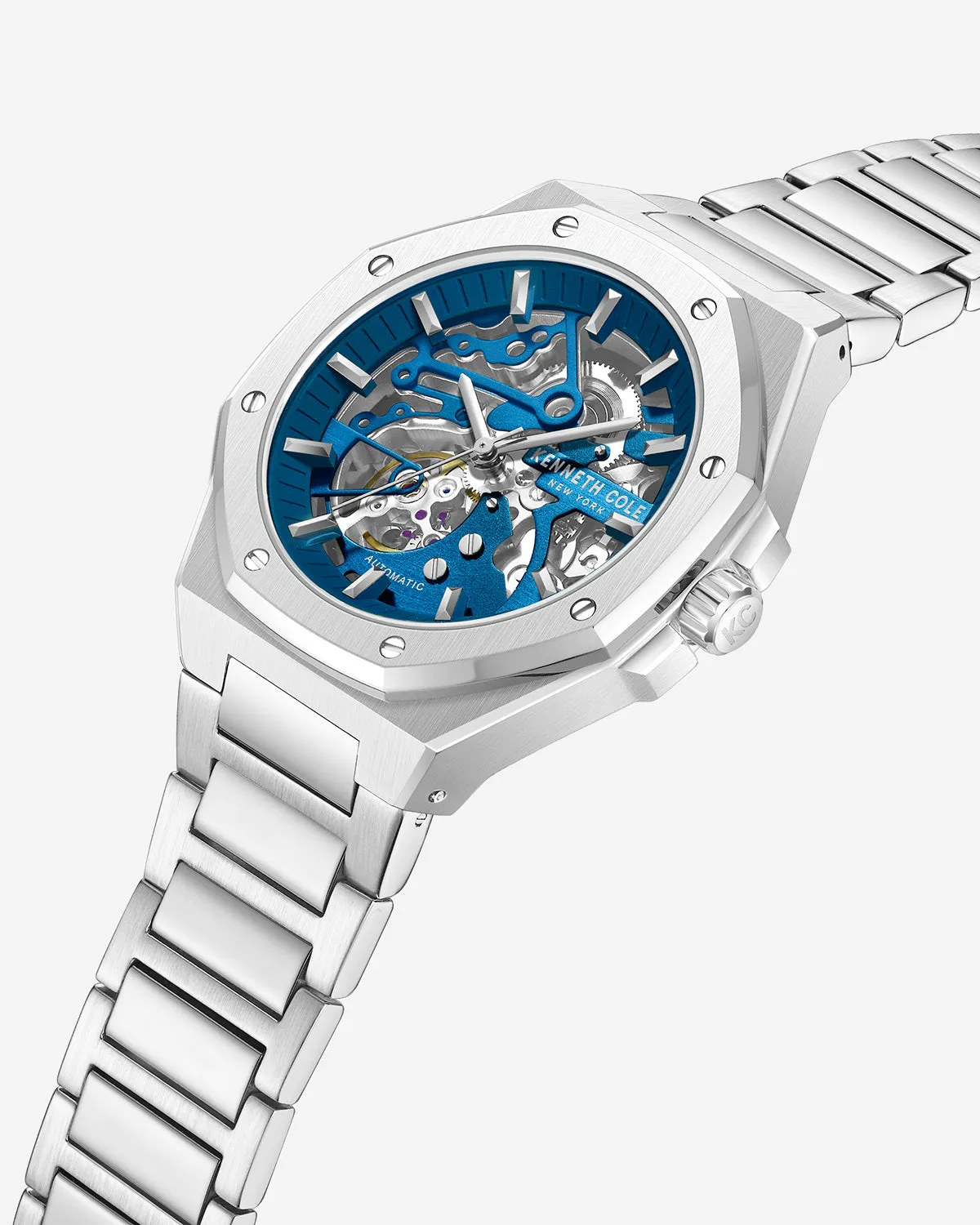 Skeleton Octagonal Automatic Bracelet Watch sold by Kenneth Cole product image thumbnail 2