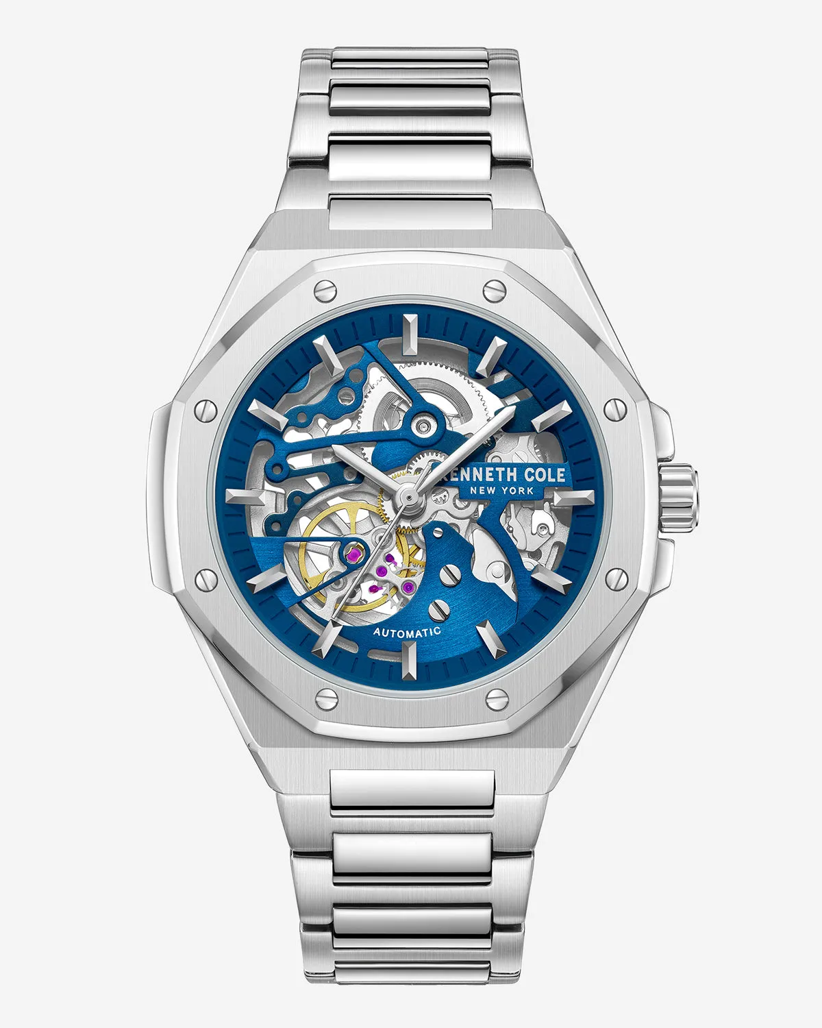 Skeleton Octagonal Automatic Bracelet Watch sold by Kenneth Cole