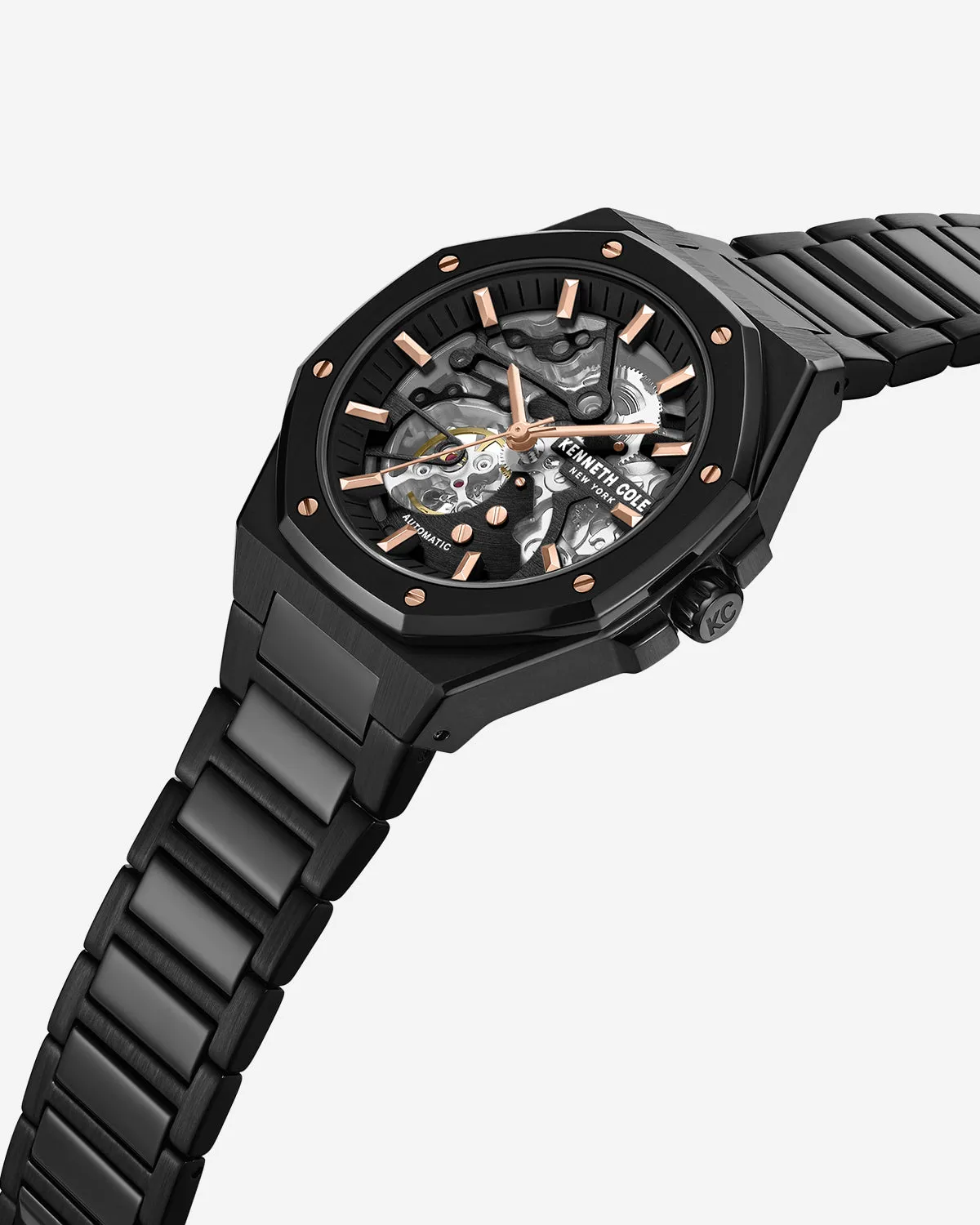 Skeleton Octagonal Automatic Bracelet Watch sold by Kenneth Cole product image thumbnail 2