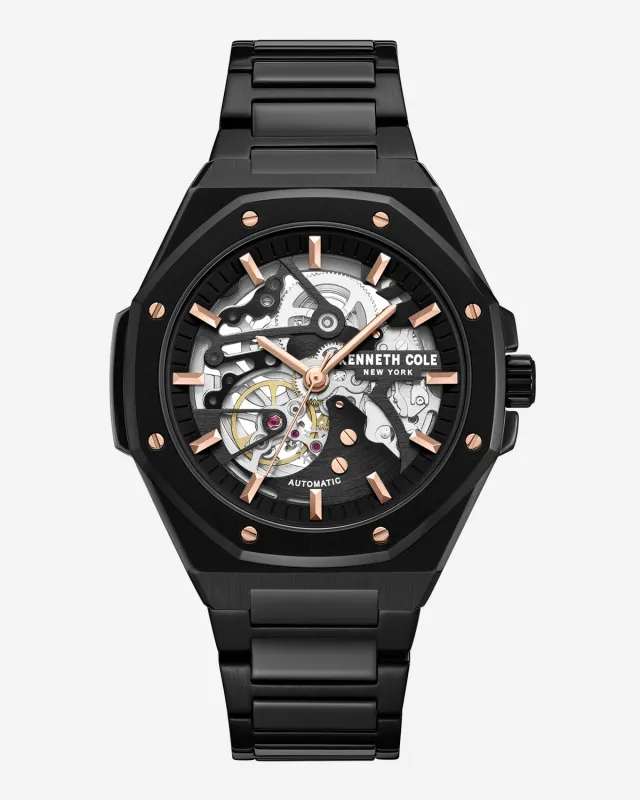 Skeleton Octagonal Automatic Bracelet Watch sold by Kenneth Cole