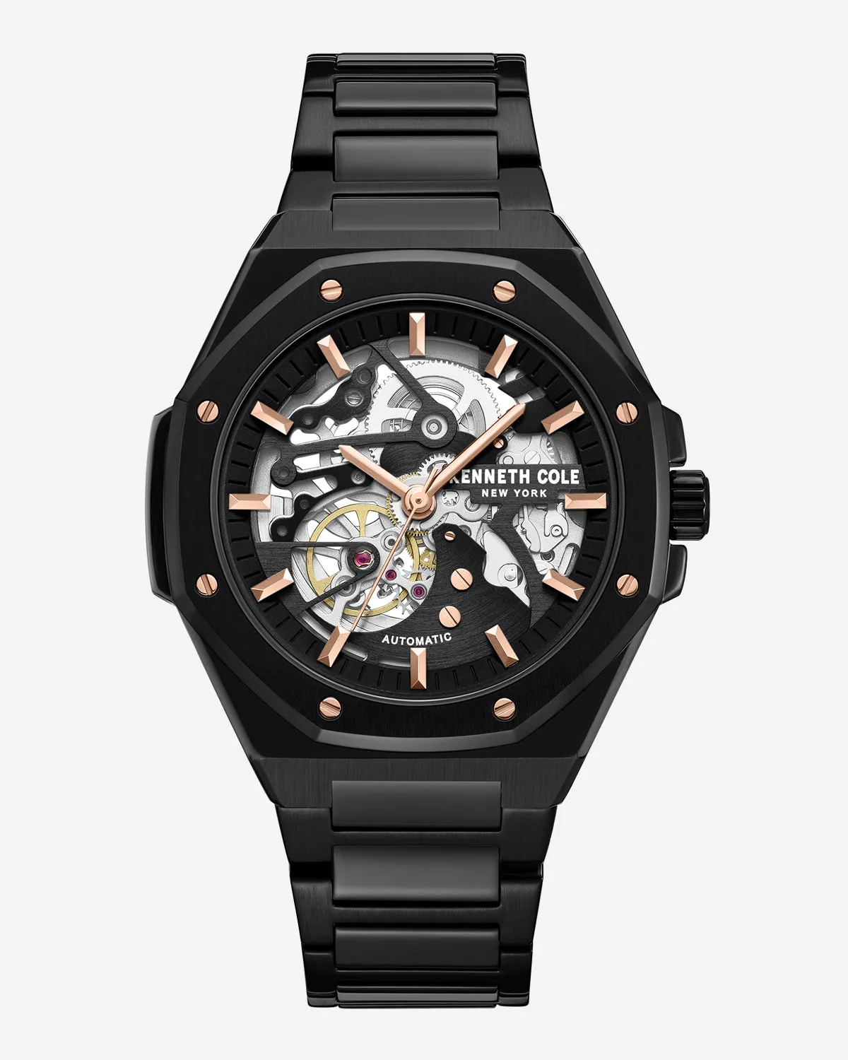 Skeleton Octagonal Automatic Bracelet Watch sold by Kenneth Cole