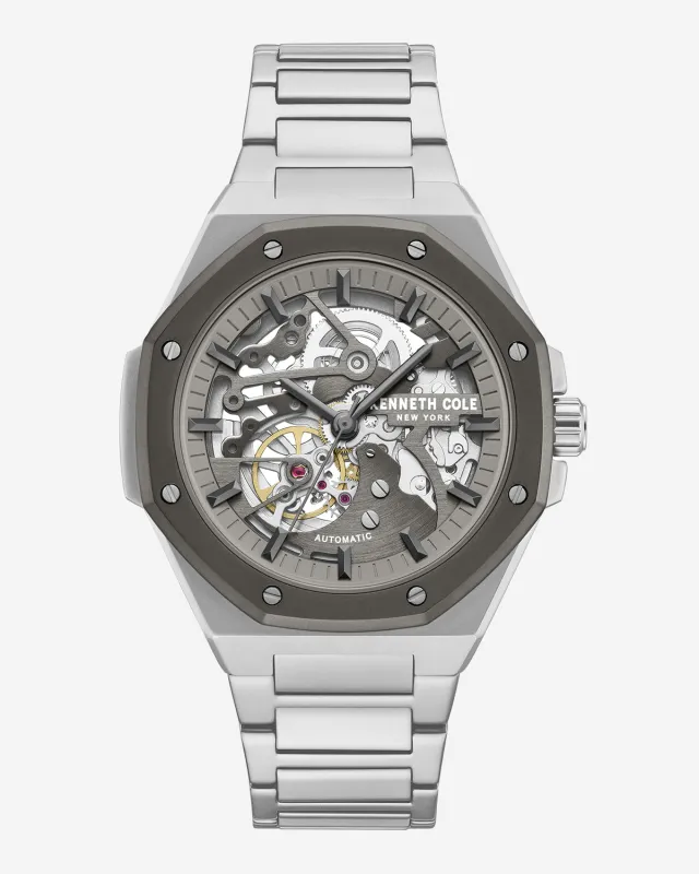 Skeleton Octagonal Automatic Bracelet Watch sold by Kenneth Cole