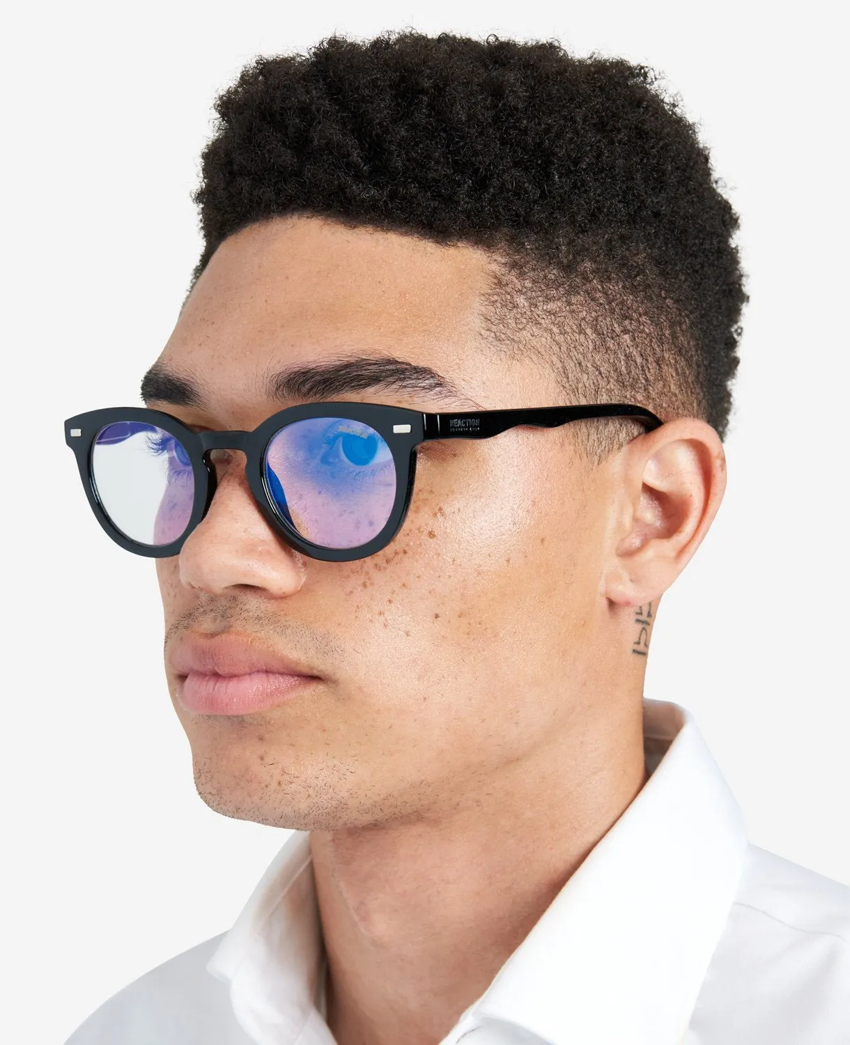 Round Unisex Blue Light Glasses sold by Kenneth Cole product image thumbnail 4