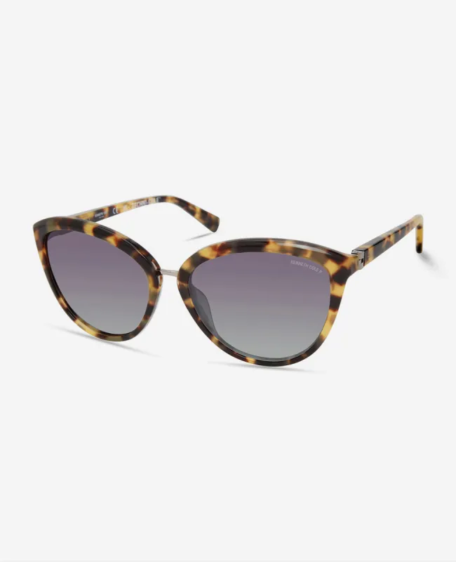 Bio-Acetate Cat Eye Sunglasses made by Kenneth Cole