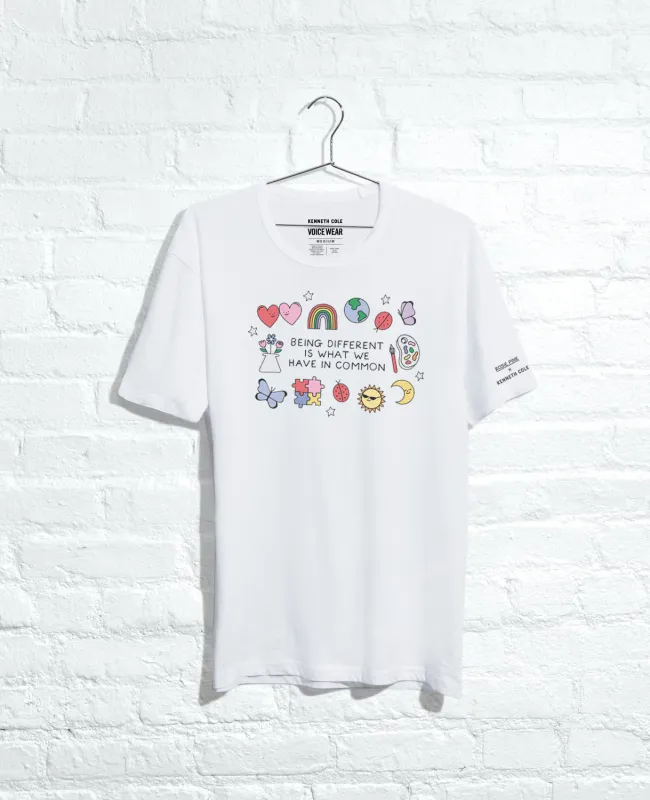 Site Exclusive! Men's Rosie Pink DIFFERENT Tee sold by Kenneth Cole