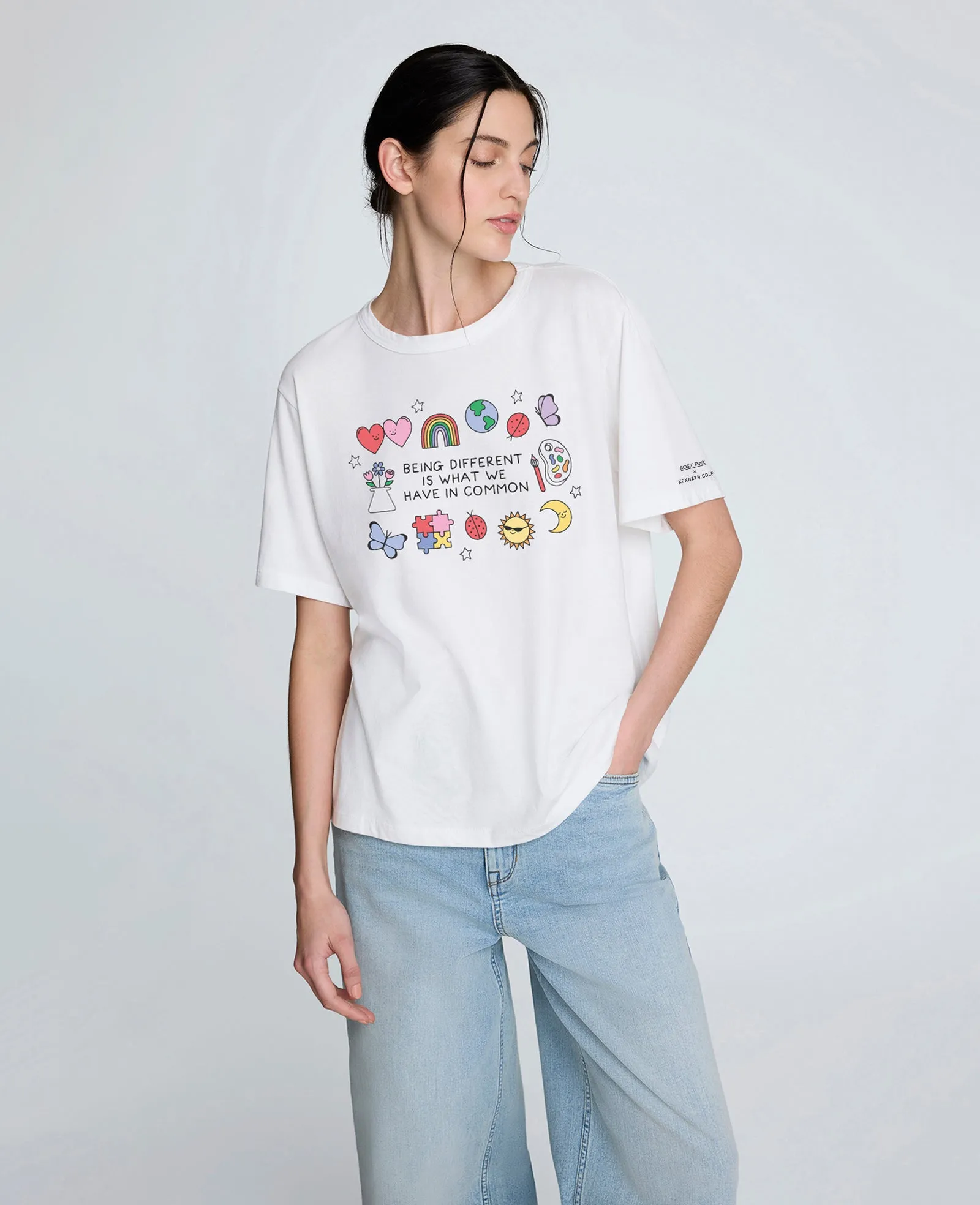 Site Exclusive! Women's Rosie Pink DIFFERENT Tee sold by Kenneth Cole product image thumbnail 3