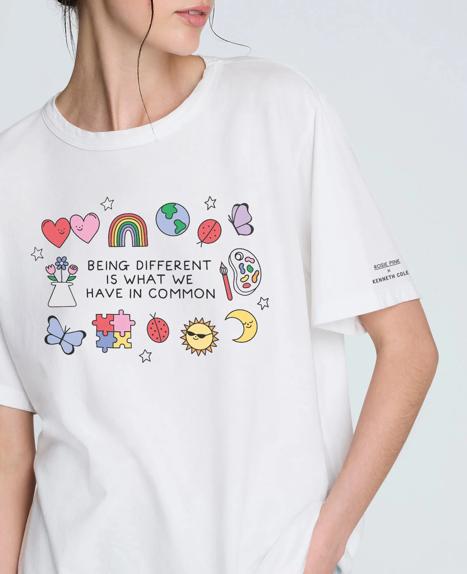 Site Exclusive! Women's Rosie Pink DIFFERENT Tee sold by Kenneth Cole product image thumbnail 2